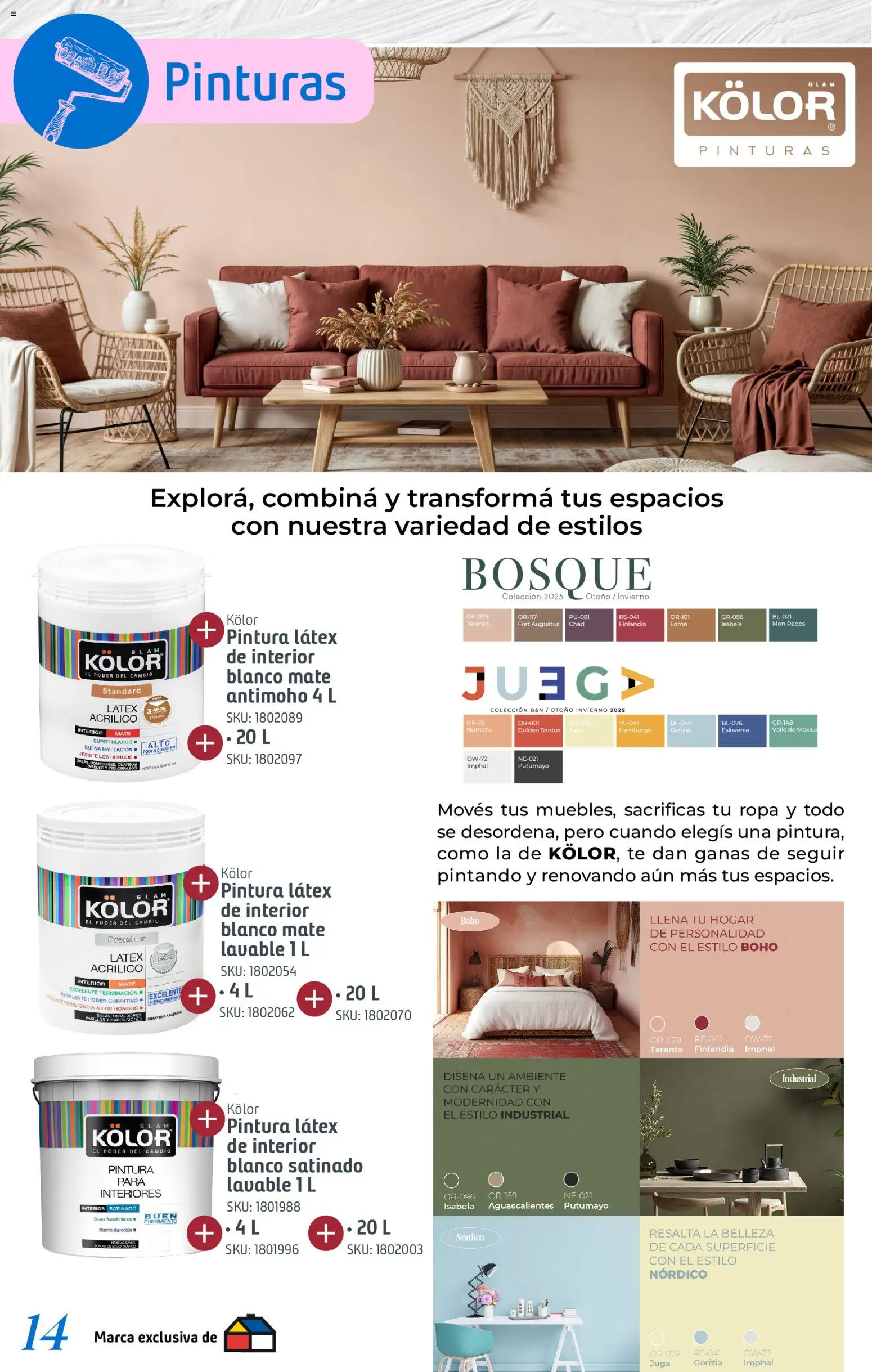 Sodimac catálogo │ válido desde el 18.12.2025 | Página: 14 | Productos: Pintura, Ropa, Hongos, Té