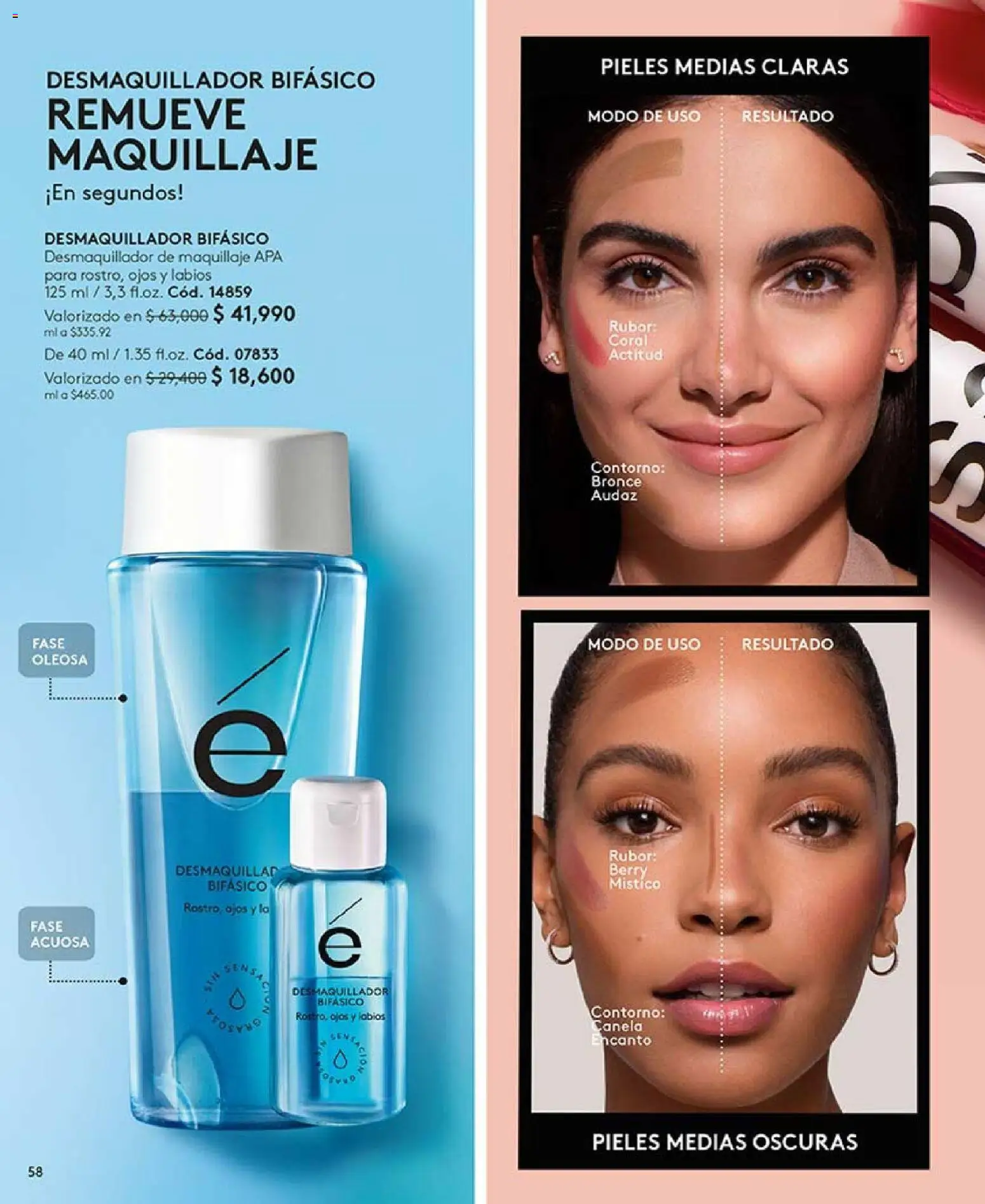 Ésika revista - valida desde el 03.11.2025 | Página: 58 | Productos: Rubor, Maquillaje, Contorno, Medias