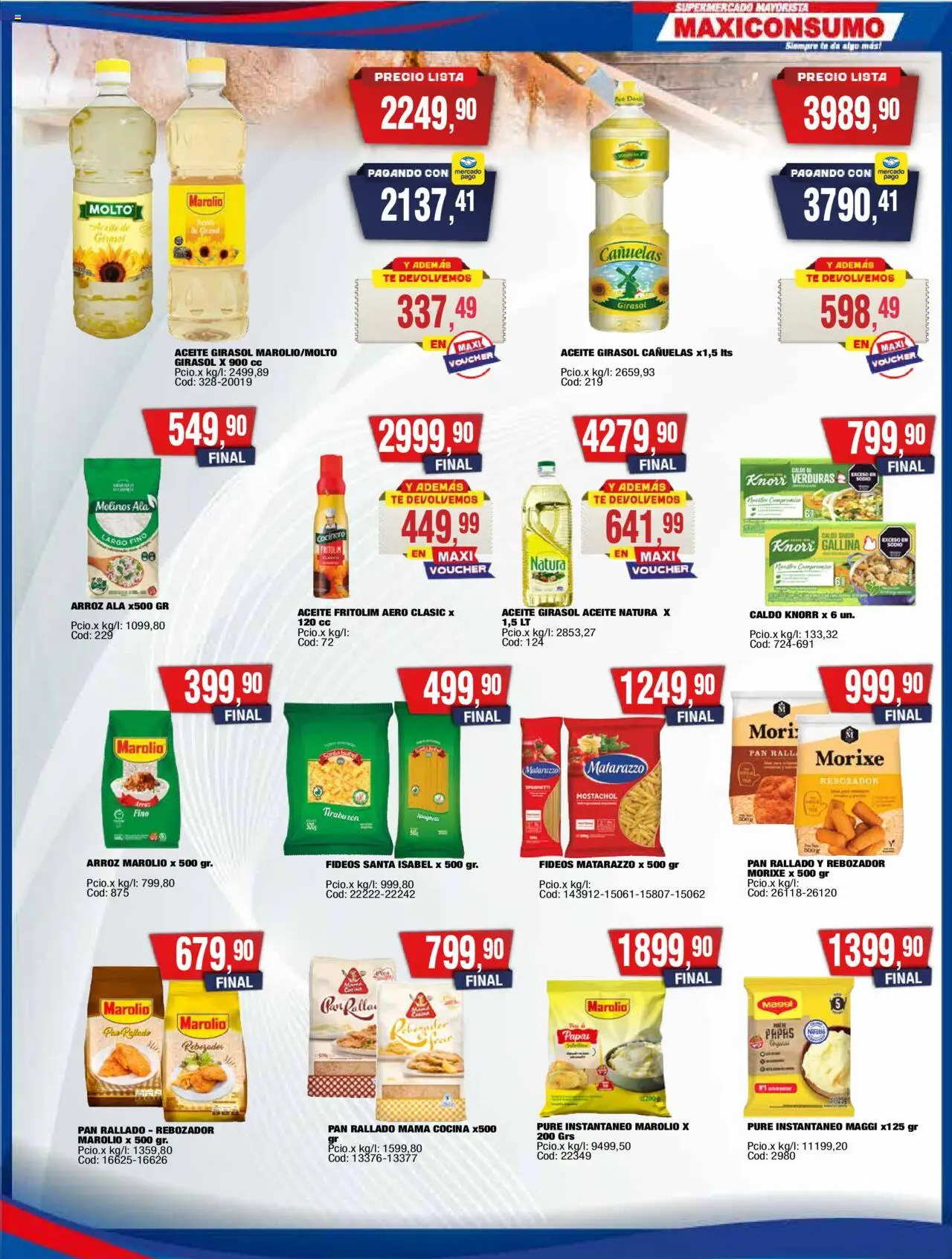 Maxiconsumo ofertas │ válido desde el 13.10.2025 | Página: 3 | Productos: Cocina, Pan, Fideos, Pan rallado