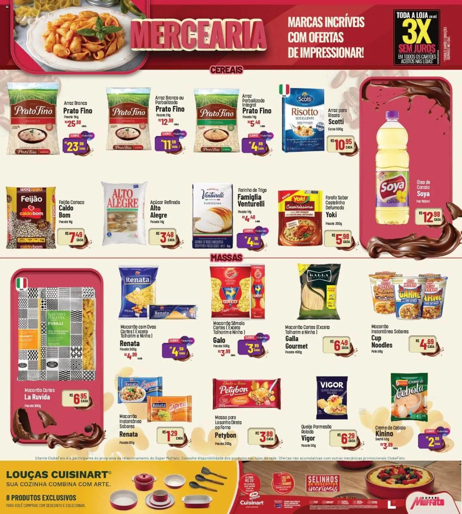 Super Muffato Folheto - válido de 23.02.2026 | Página: 6 | Produtos: Talharim, Cebola, Pó, Arroz
