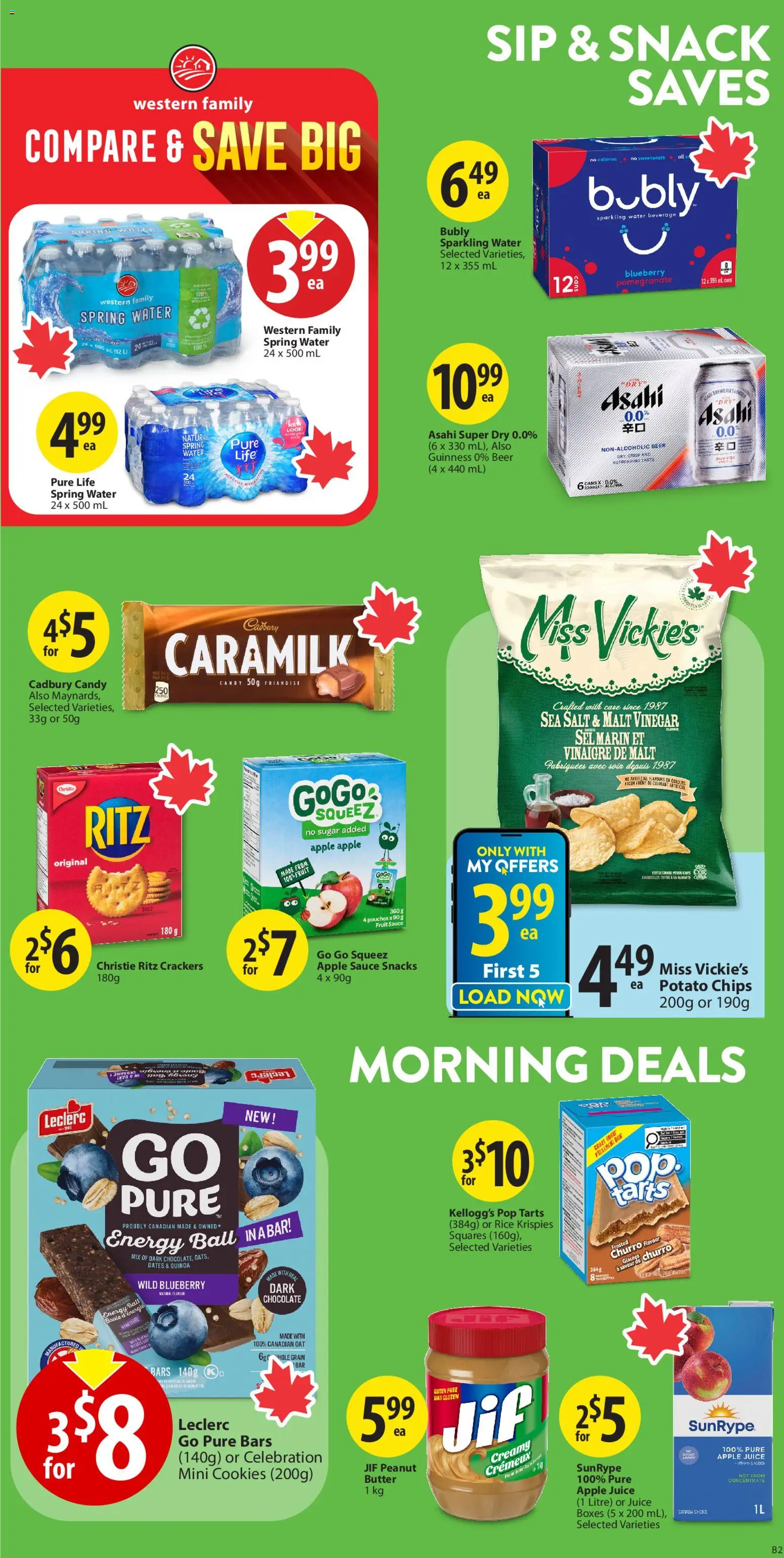Save on foods flyer valid from 12.03.2026 | Page: 14 | Products: Cookies, Butter, Chocolate, Beer