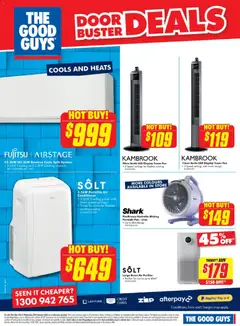 Preview of The Good Guys Catalogue  - valid from 18.02.2026 | Page: 23 | Products: Door, Timer, Fan, Air purifier