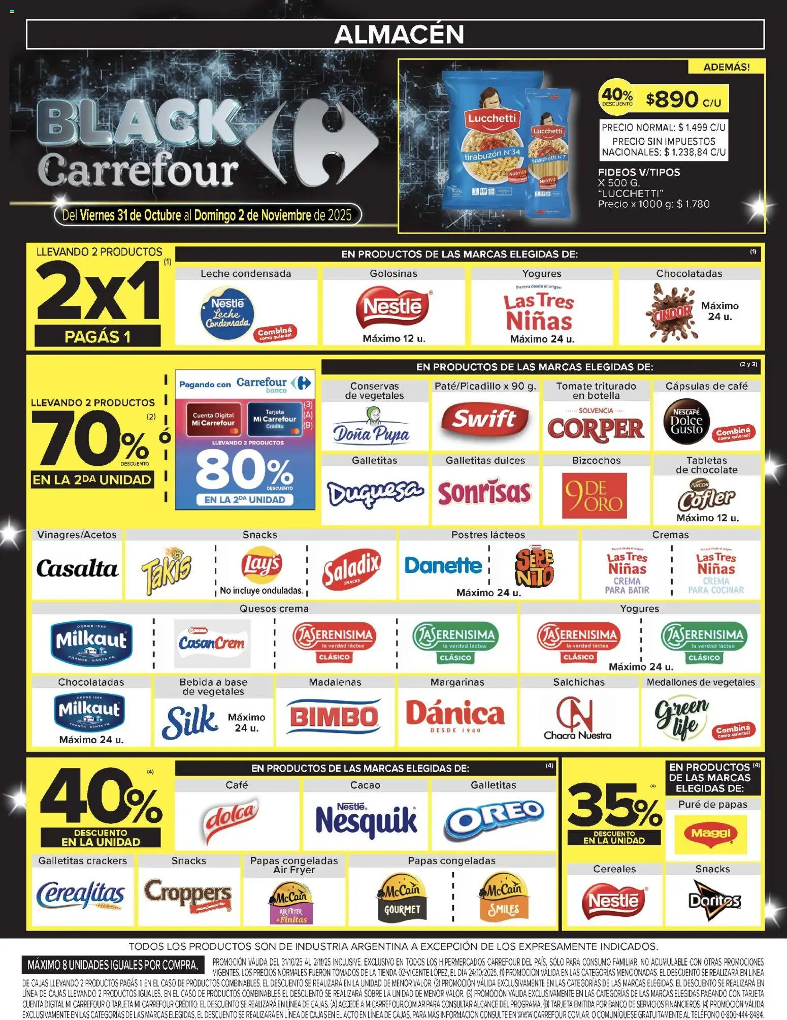 Carrefour -Ofertas - Catamarca │ válido desde el 31.10.2025 | Página: 4 | Productos: Teléfono, Cacao, Crema, Bizcochos