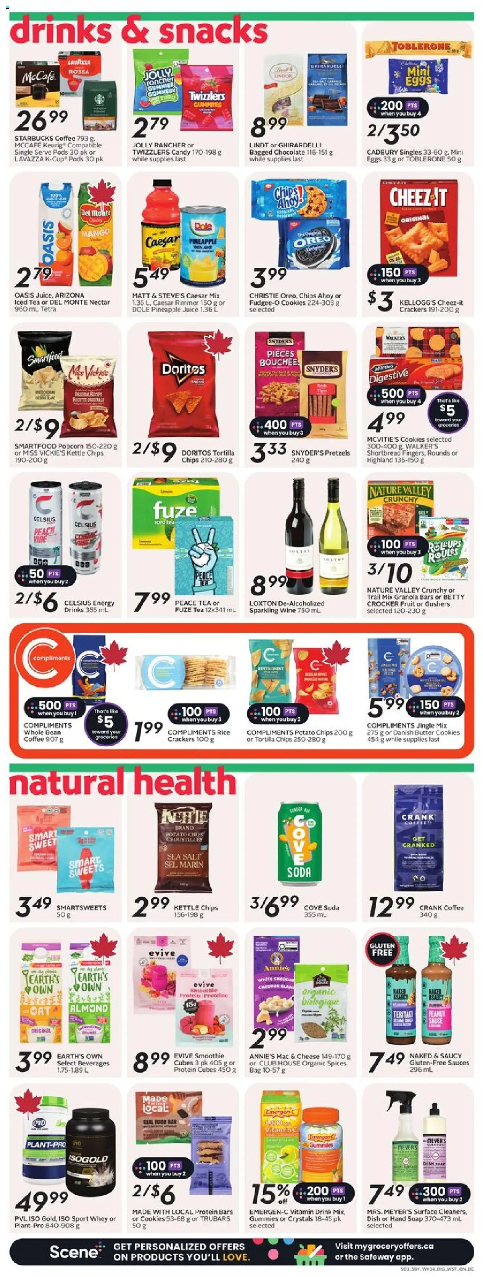Safeway flyer valid from 18.12.2025 | Page: 11 | Products: Rice, Tea, Butter, Juice