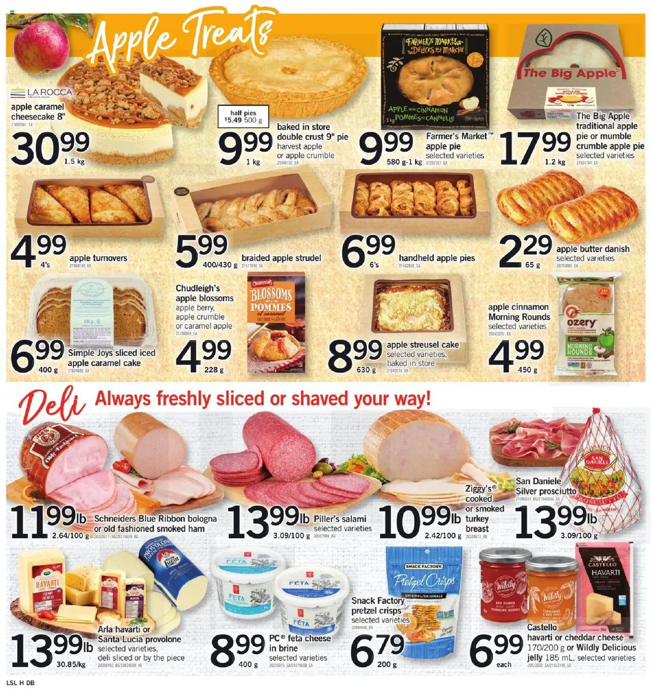 Loblaws flyer valid from 18.09.2025 | Page: 6 | Products: Turkey, Butter, Salami, Ham