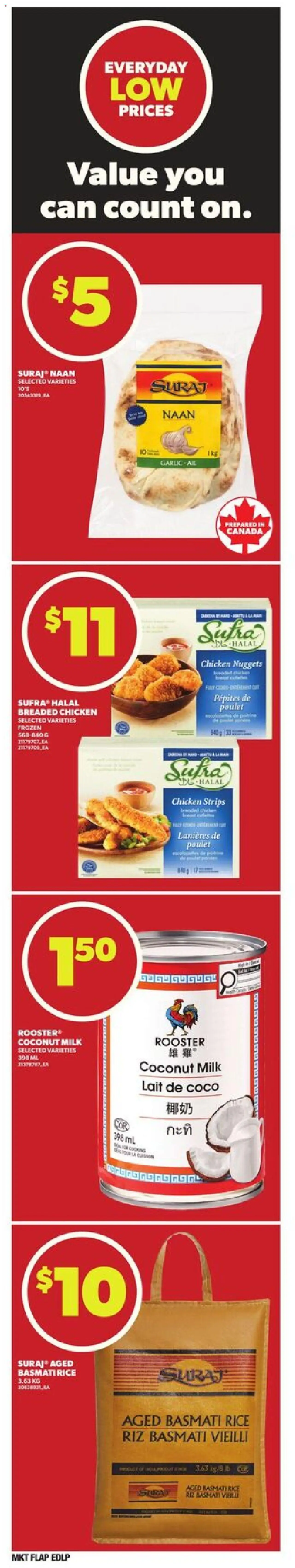 Loblaws flyer valid from 25.09.2025 | Page: 13 | Products: Rice, Milk, Chicken