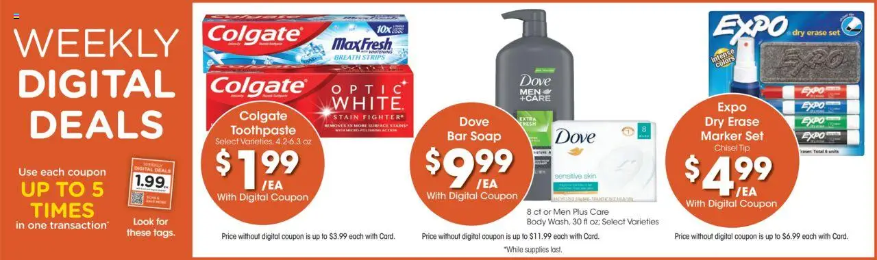 King Soopers Weekly Ad - valid from 09.07.2025 | Page: 3 | Products: Chisel, Soap, Toothpaste, Bar Soap