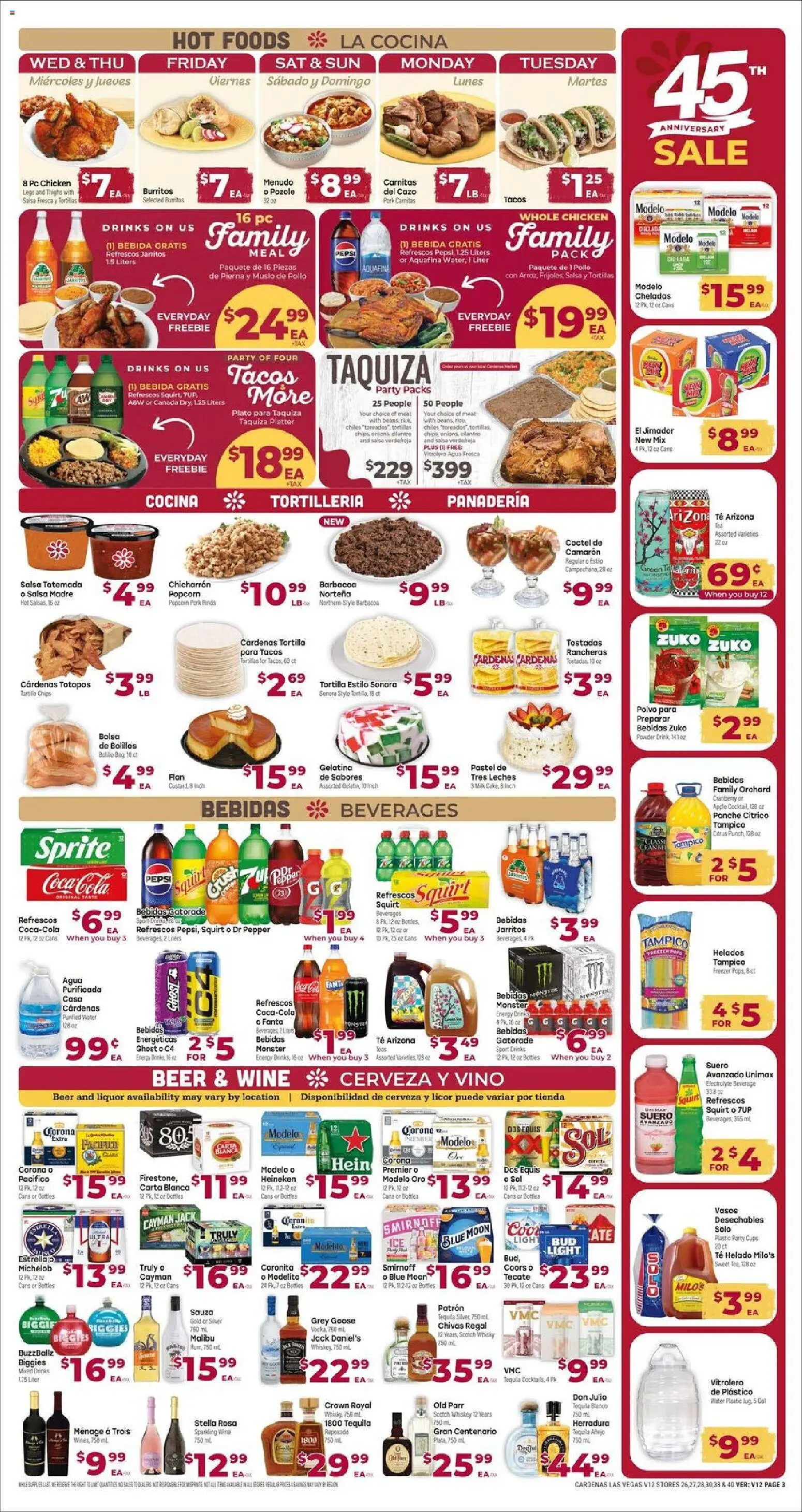 Cardenas Weekly Ad - NV - valid from 22.04.2026 | Page: 3 | Products: Powder, Wine, Beer, Pork