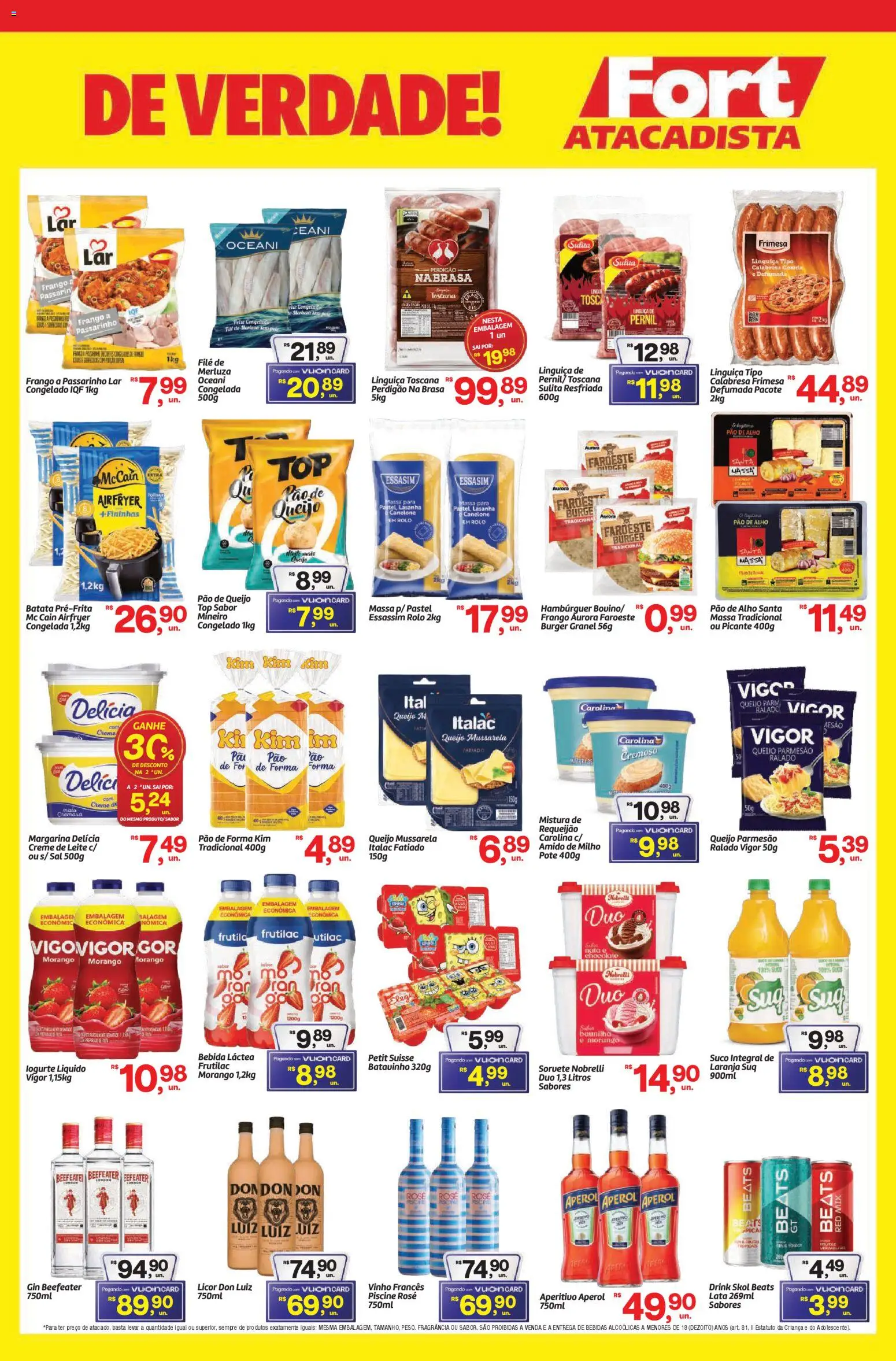 Fort Atacadista Folheto - válido de 09.01.2026 | Página: 3 | Produtos: Linguiça, Pernil, Chocolate, Creme