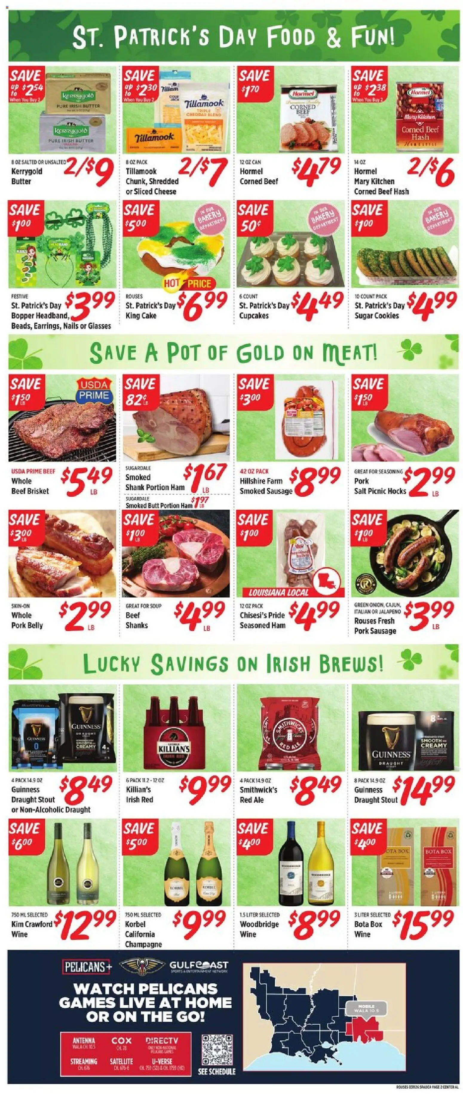 Rouses Weekly Ad - AL - valid from 11.03.2026 | Page: 3 | Products: Box, Butter, Watch, Satellite