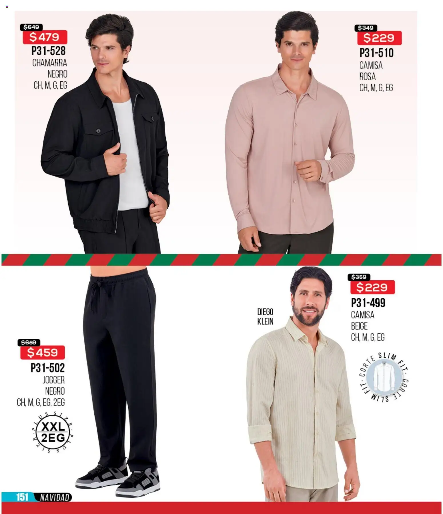 Nuevas ofertas de Cklass válidas en toda la República Mexicana desde el 30.11.2025. ¡Encuentra las mejores ofertas en Cklass catálogo Rebajas Navideñas Ropa! | Página: 152 | Productos: Camisa, Chamarra