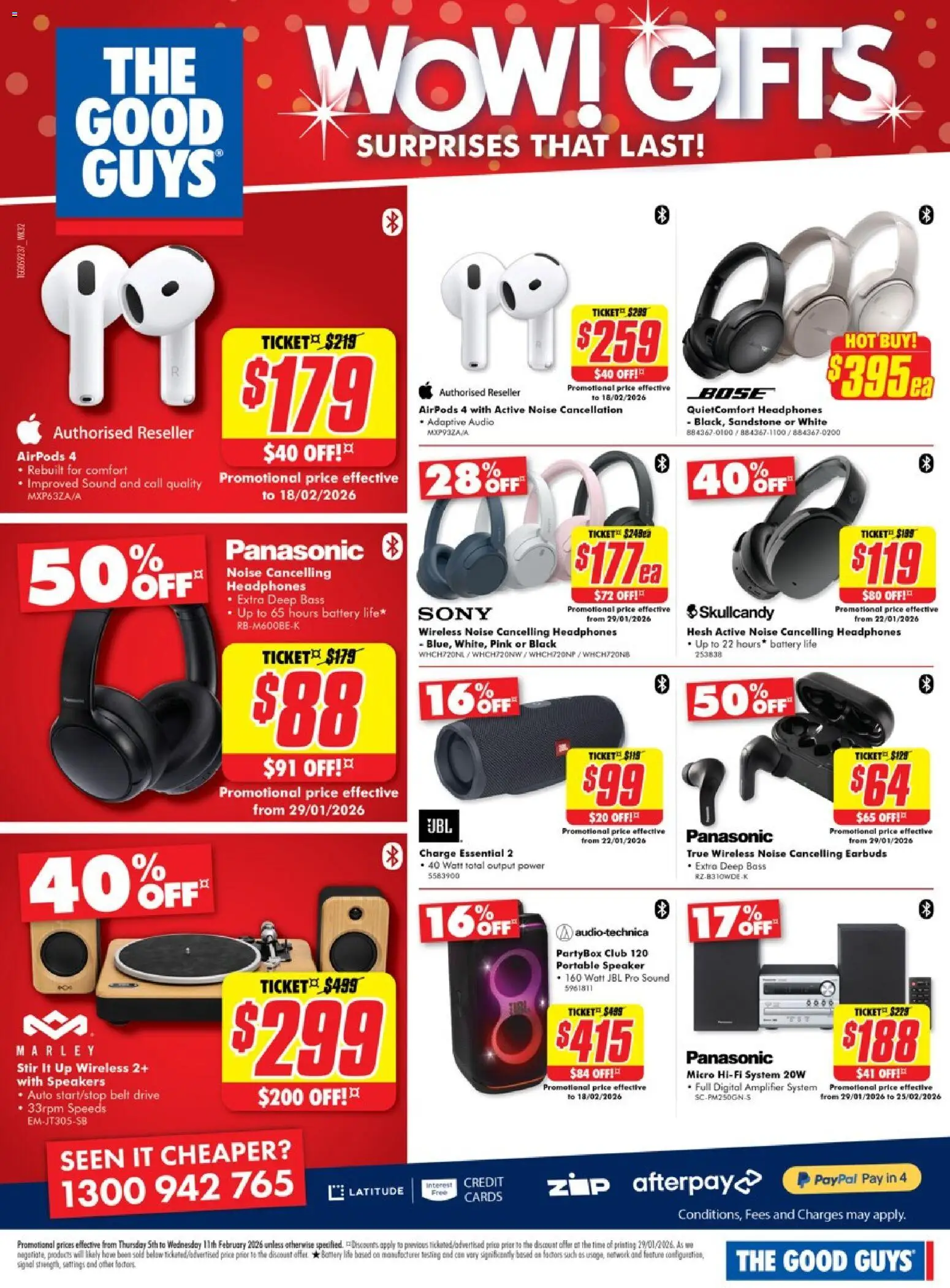The Good Guys catalogue - valid from 04.02.2026 | Page: 6 | Products: Amplifier, Headphones, Speaker, Portable