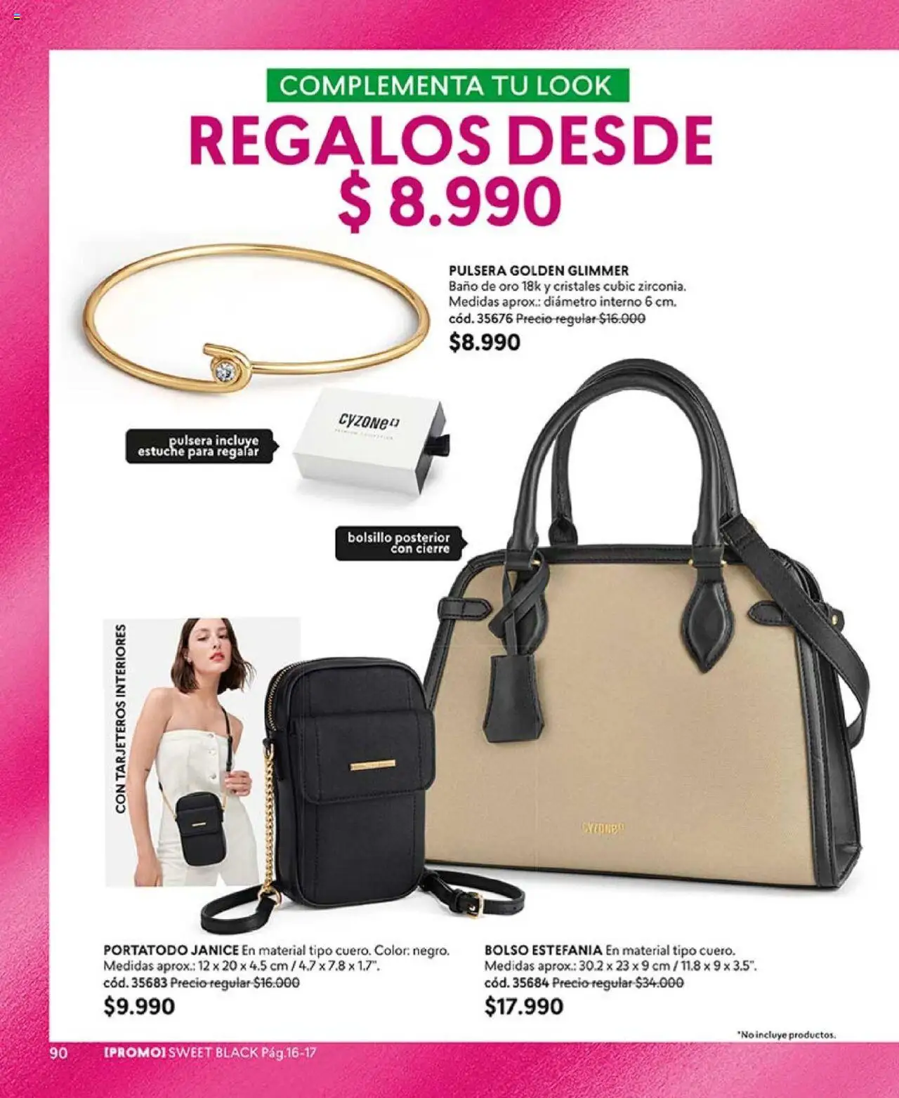 Catálogo CyZone Campaña 17 │ válido desde el 14.10.2025 | Página: 102 | Productos: Estuche, Baño, Pulsera, Bolso