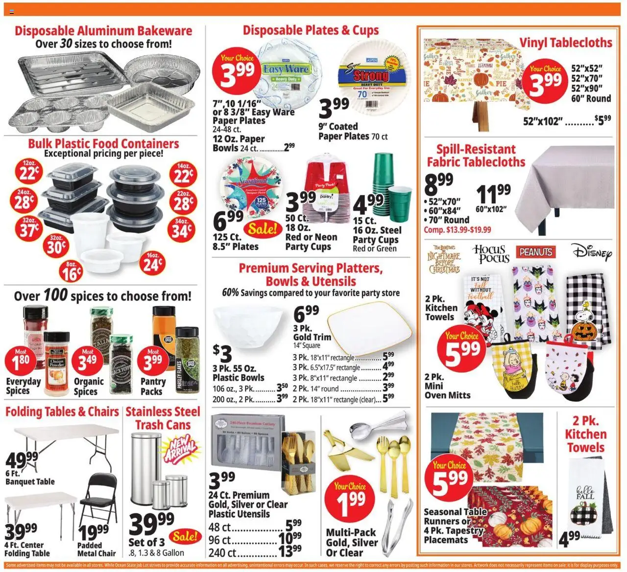 Ocean State Job Lot Weekly Ad - valid from 09.10.2025 | Page: 11 | Products: Table, Trim, Parsley, Oven