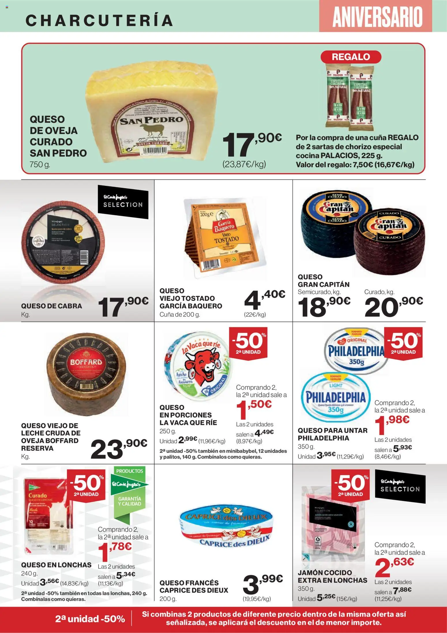Nuevas ofertas de El Corte Inglés válidas en toda la República Mexicana desde el 23.10.2025. ¡Encuentra las mejores ofertas en El Corte - Catálogo Que necesitas hoy! | Página: 8 | Productos: Jamón cocido, Queso, Chorizo, Cuna
