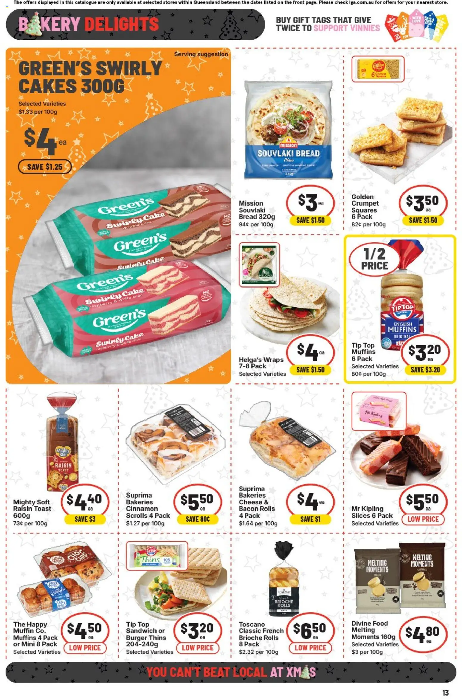 IGA catalogue - valid from 10.12.2025 | Page: 20 | Products: Bacon, Bread, Raspberry, Bakery