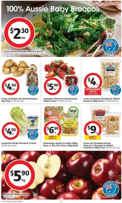 Coles catalogue - valid from 27.08.2025 | Page: 21 | Products: Honey, Potatoes, Zucchini, Bag
