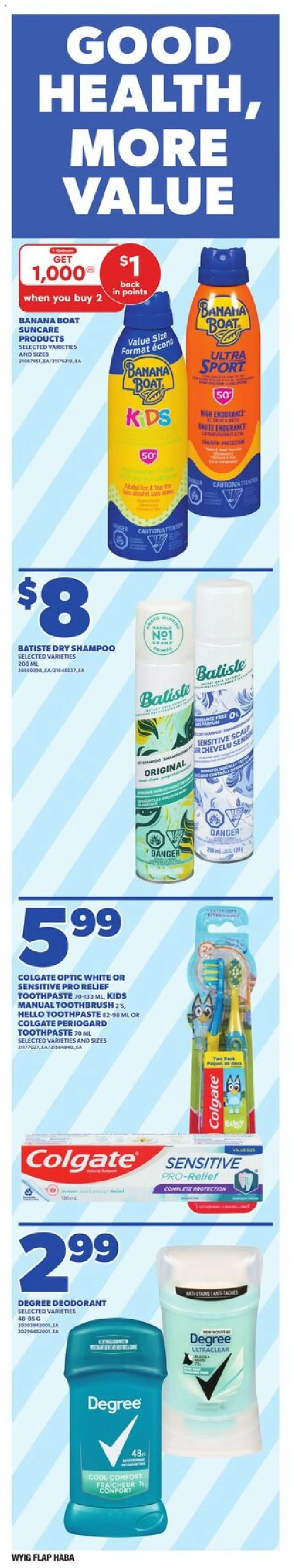 Independent Grocer flyer valid from 24.07.2025 | Page: 9 | Products: Shampoo, Deodorant, Toothpaste