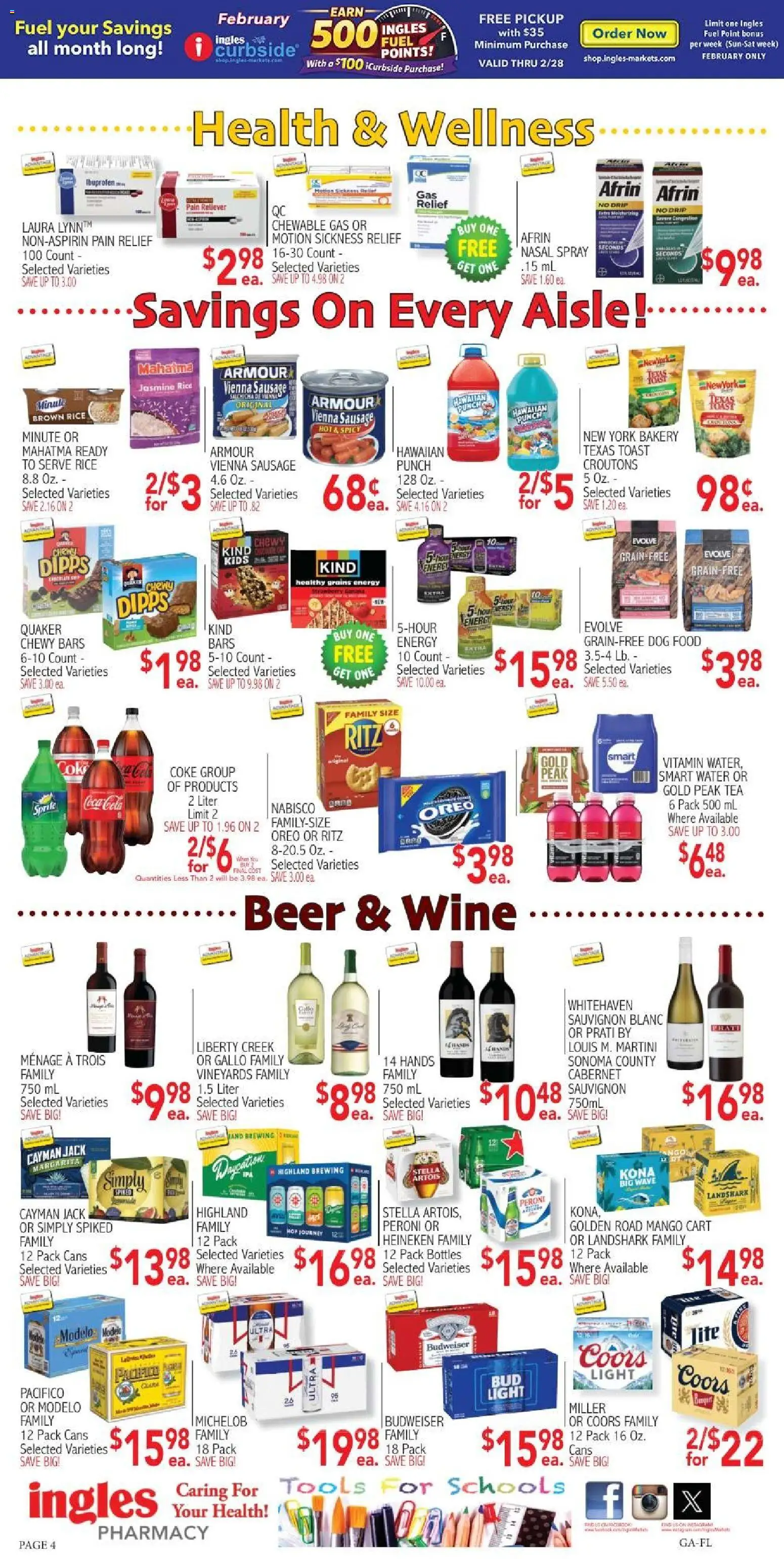 Ingles - Weekly flyer - valid from 25.02.2026 | Page: 4 | Products: Vitamin, Dog Food, Beer, Tea