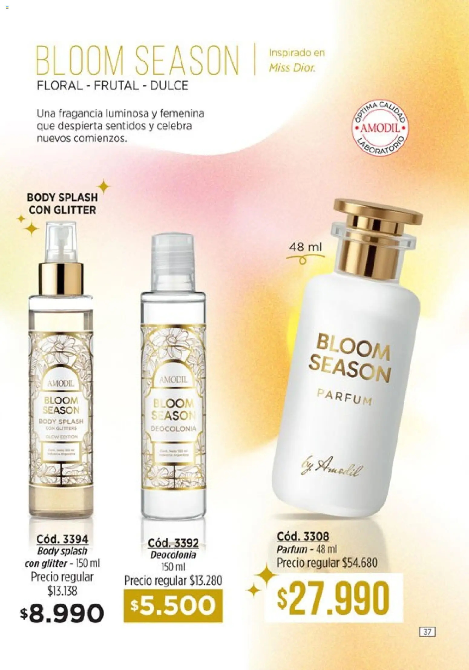 Catálogo Amodil Campaña 3 │ válido desde el 01.03.2026 | Página: 37 | Productos: Body, Fragancia, Glitter