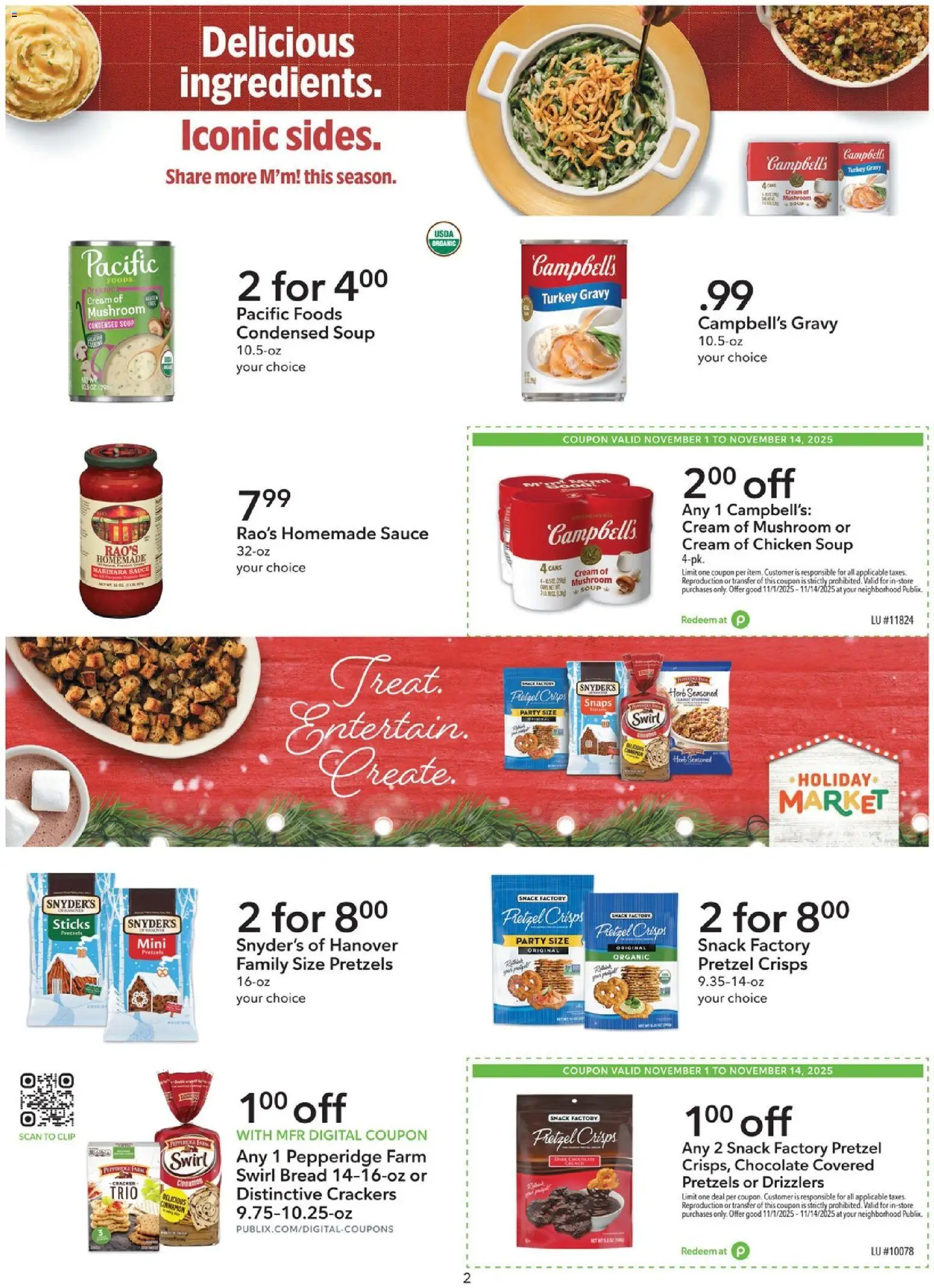 Publix Extra Savings - valid from 01.11.2025 | Page: 2 | Products: Clip, Chocolate, Cream, Sauce