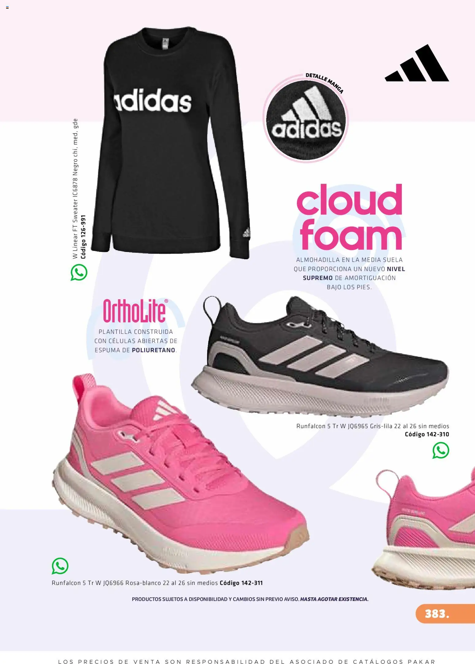 Nuevas ofertas de SC Pakar válidas en toda la República Mexicana desde el 27.02.2026. ¡Encuentra las mejores ofertas en SC Pakar catálogo Premium Women! | Página: 383 | Productos: Espuma, Manga