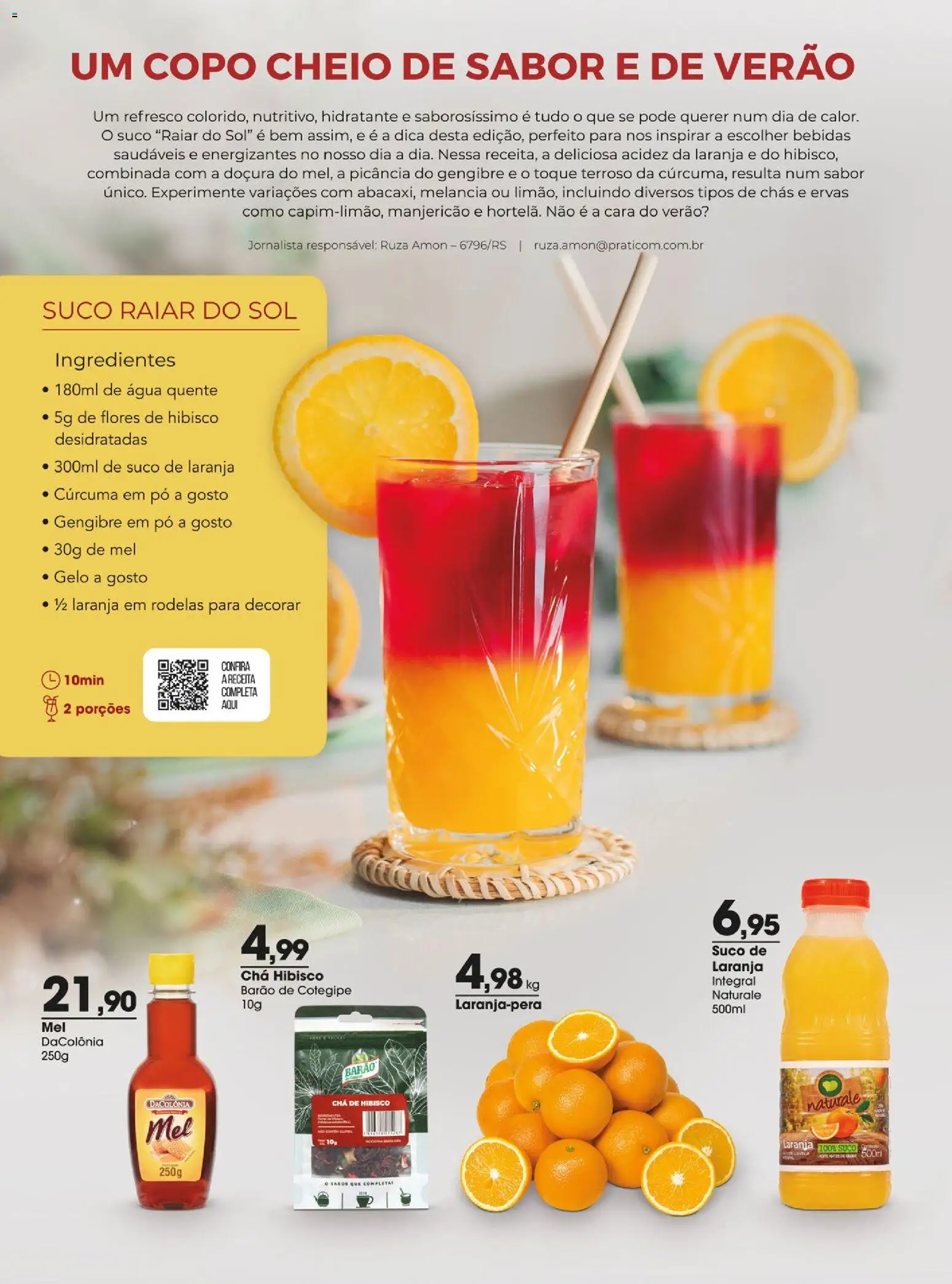 Zaffari Folheto - válido de 06.01.2026 | Página: 2 | Produtos: Melancia, Hibisco, Manjericão, Refresco