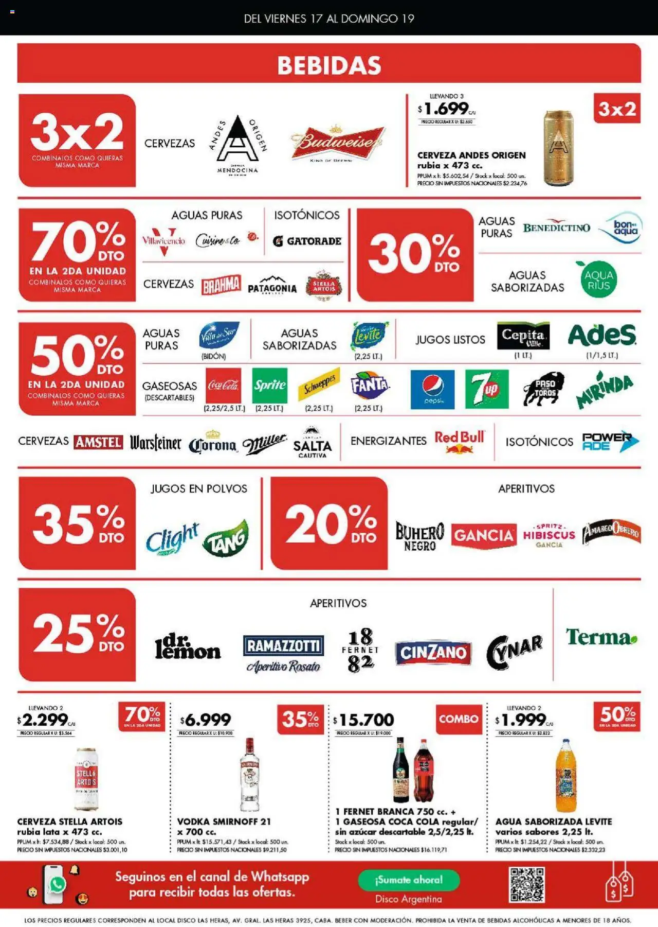 Disco - Ofertas | Córdoba │ válido desde el 17.10.2025 | Página: 5 | Productos: Vodka, Agua, Cerveza, Agua saborizada