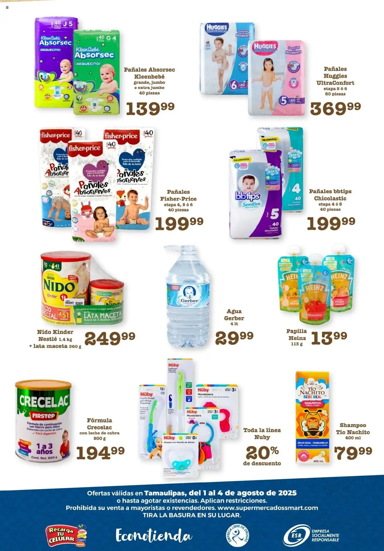 Nuevas ofertas de S-Mart válidas en toda la República Mexicana desde el 01.08.2025. ¡Encuentra las mejores ofertas en S-Mart - Folleto de Feria - Nuevo Laredo! | Página: 6 | Productos: Cepillo, Manzana, Mango, Maceta