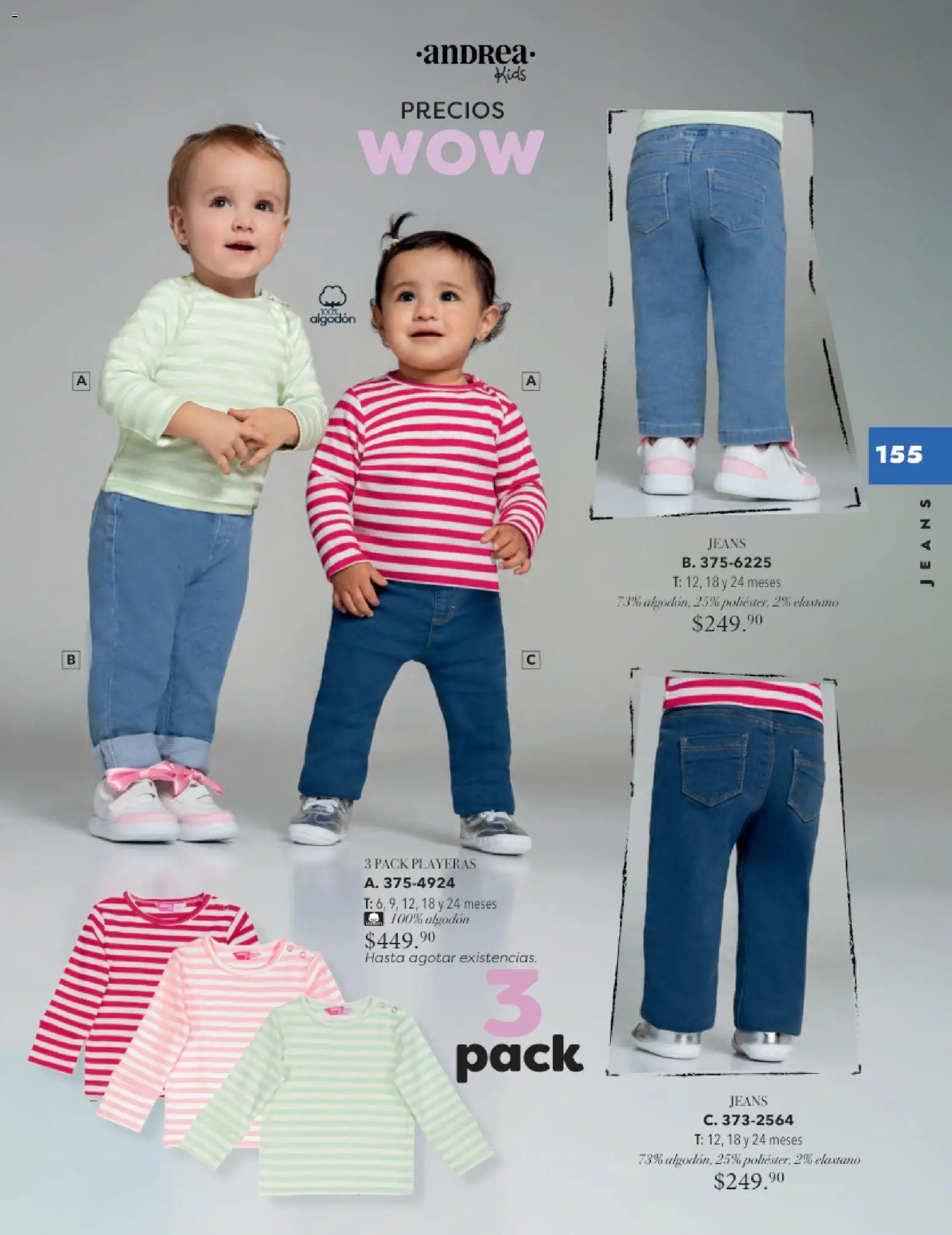 Nuevas ofertas de Andrea válidas en toda la República Mexicana desde el 26.11.2025. ¡Encuentra las mejores ofertas en Andrea catálogo Infantil Kids! | Página: 104 | Productos: Algodón