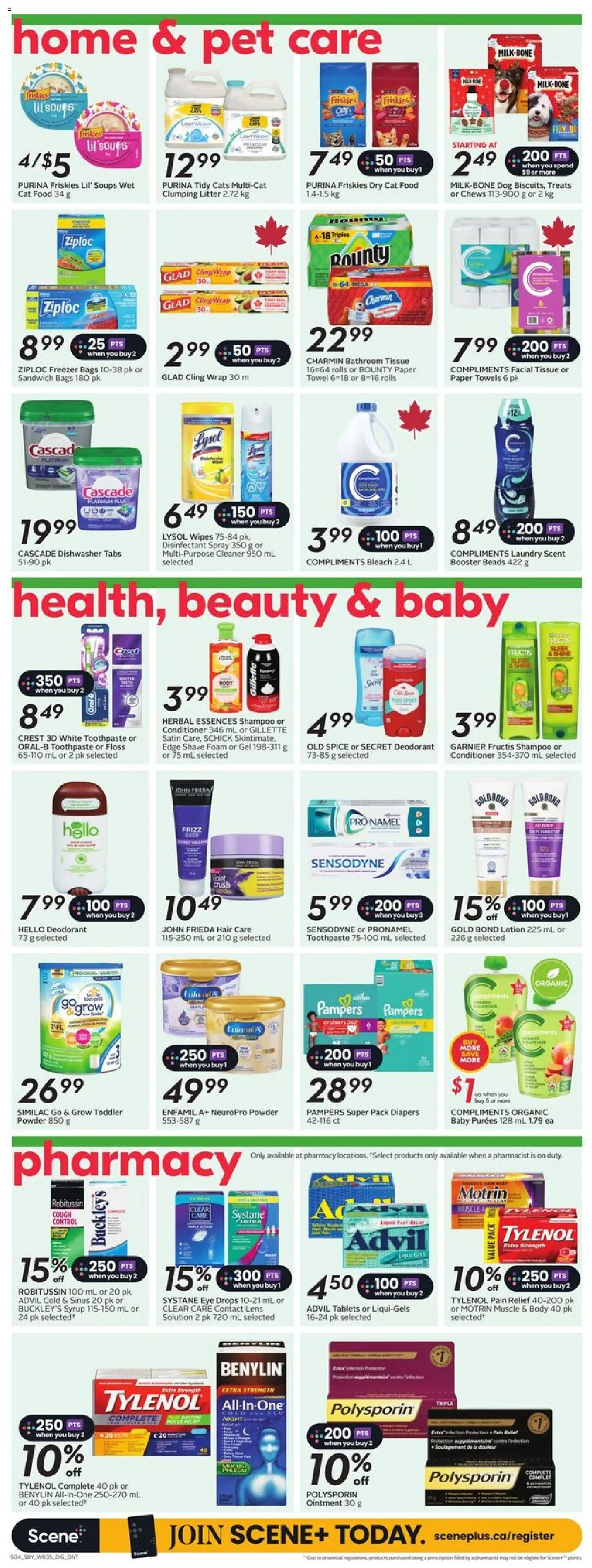 Sobeys flyer valid from 25.12.2025 | Page: 12 | Products: Freezer, Shampoo, Deodorant, Toothpaste