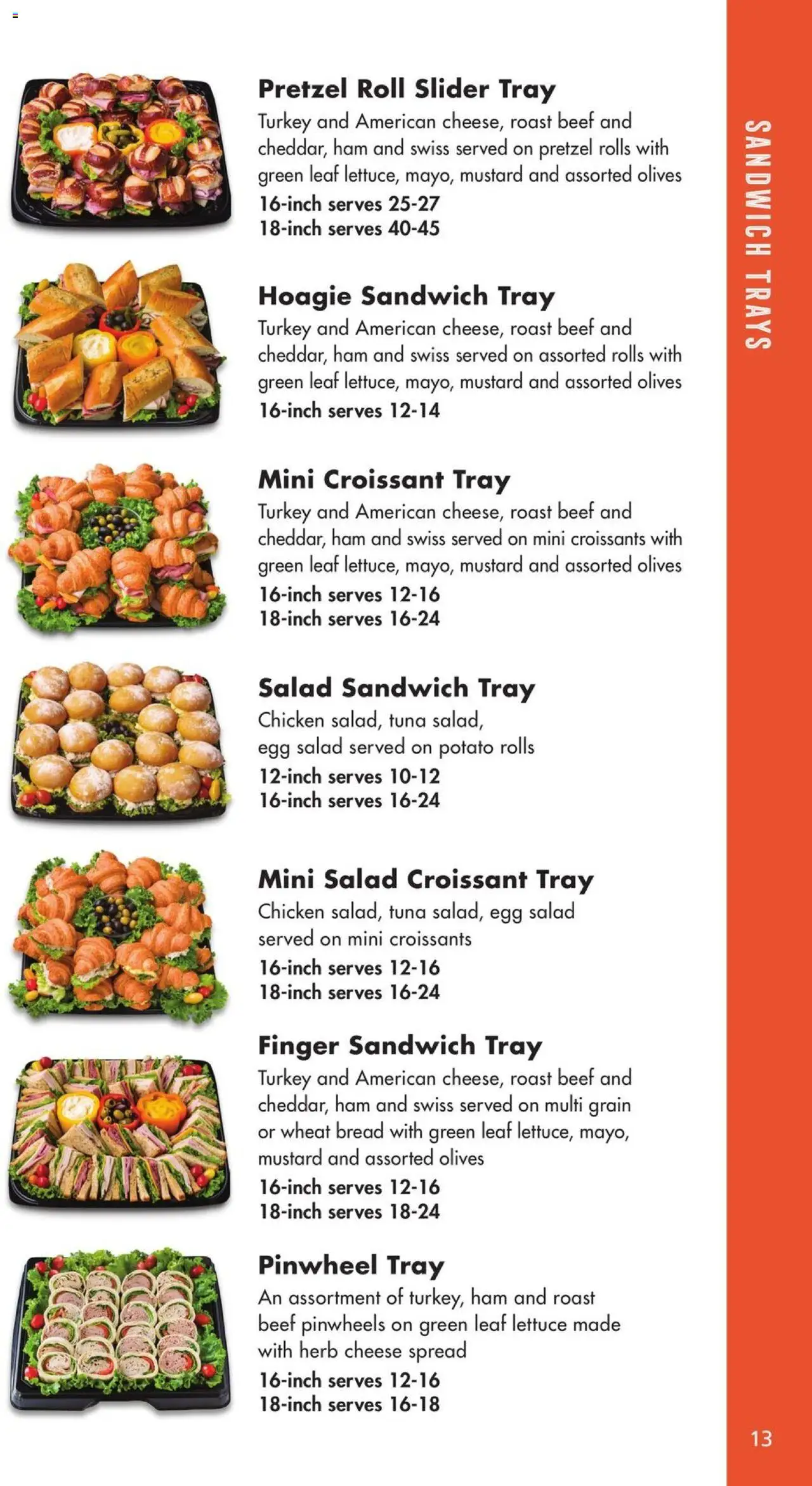 Safeway Entertaining Guide - valid from 01.01.2025 | Page: 13 | Products: Cheese, Bread, Ham, Salad