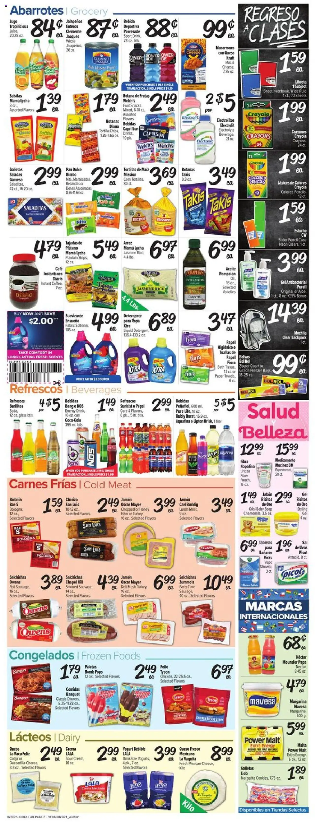 Fiesta Mart Weekly Ad - valid from 30.07.2025 | Page: 2 | Products: Pan, Ham, Chips, Sheet