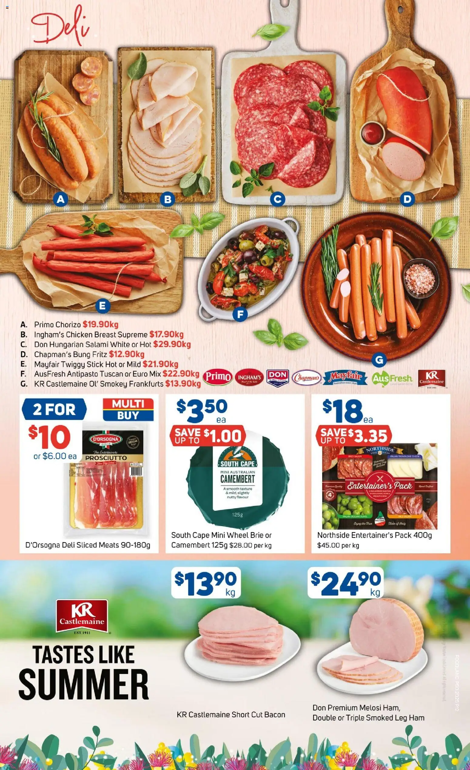 Foodland catalogue - valid from 10.12.2025 | Page: 12 | Products: Bacon, Salami, Ham, Chicken