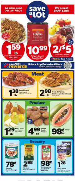Preview of Save a Lot weekly ads valid from 29.10.2025