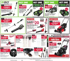 Preview of Giant Eagle weekly ads valid from 01.04.2026 | Page: 3 | Products: Chain Saw, Mower, Saw, Blower