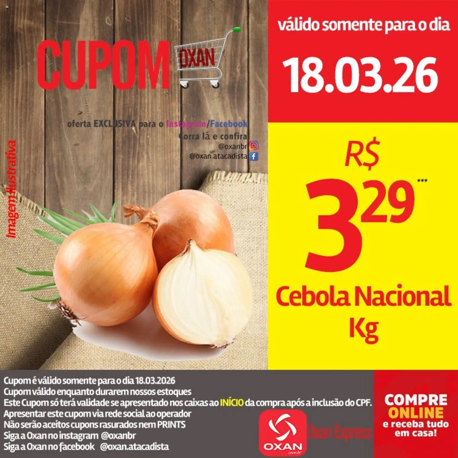 Oxan Atacadista Folheto - válido de 18.03.2026 | Página: 14 | Produtos: Cebola