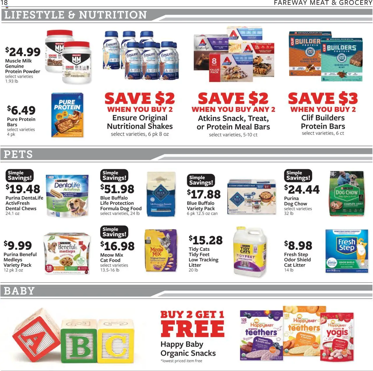 Fareway Weekly Ad - valid from 04.08.2025 | Page: 18 | Products: Protein Powder, Powder, Carrot, Lemon