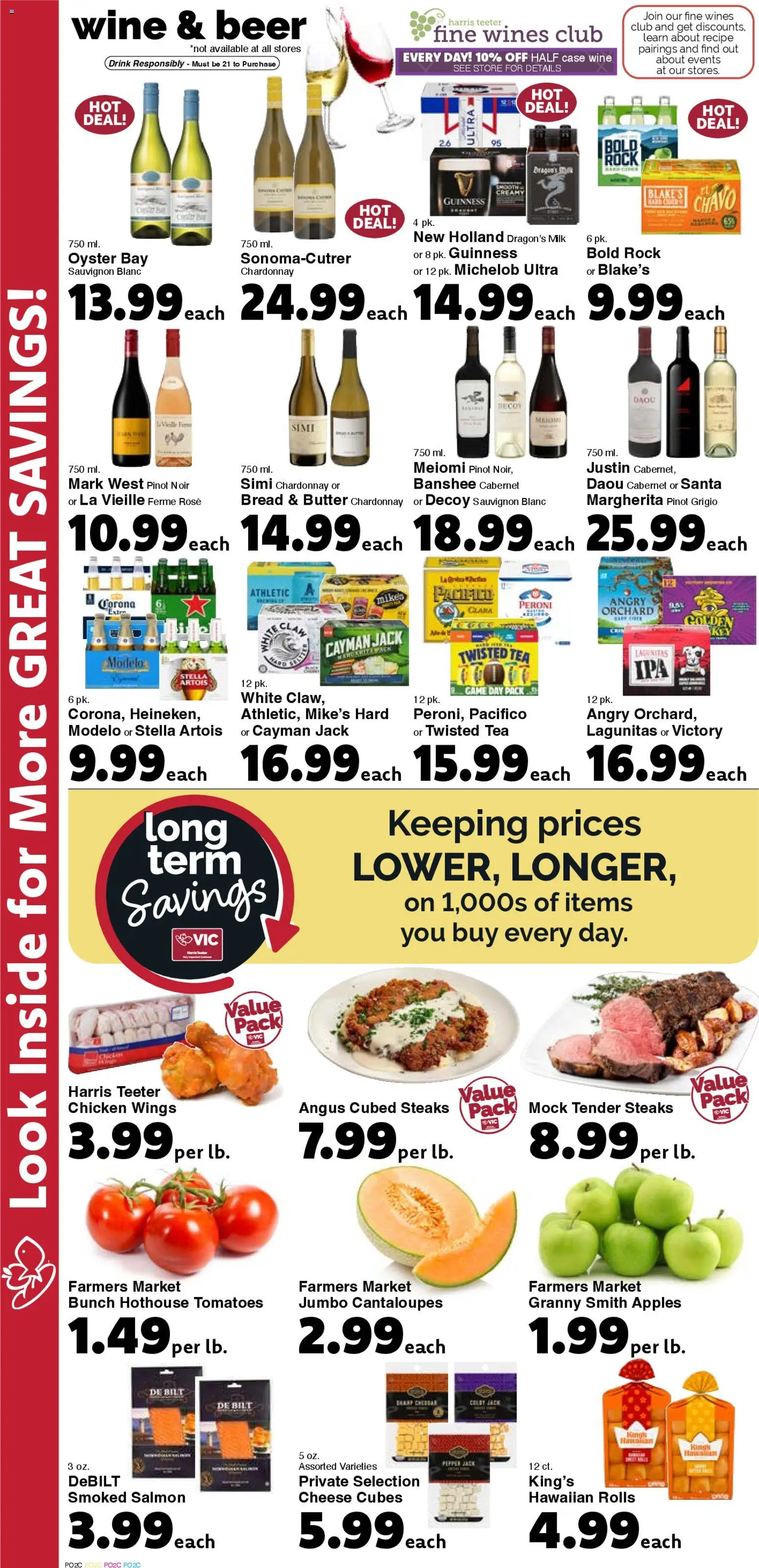 Harris Teeter Weekly Ad - SC - valid from 05.11.2025 | Page: 8 | Products: Cheese, Bread, Apples, Case