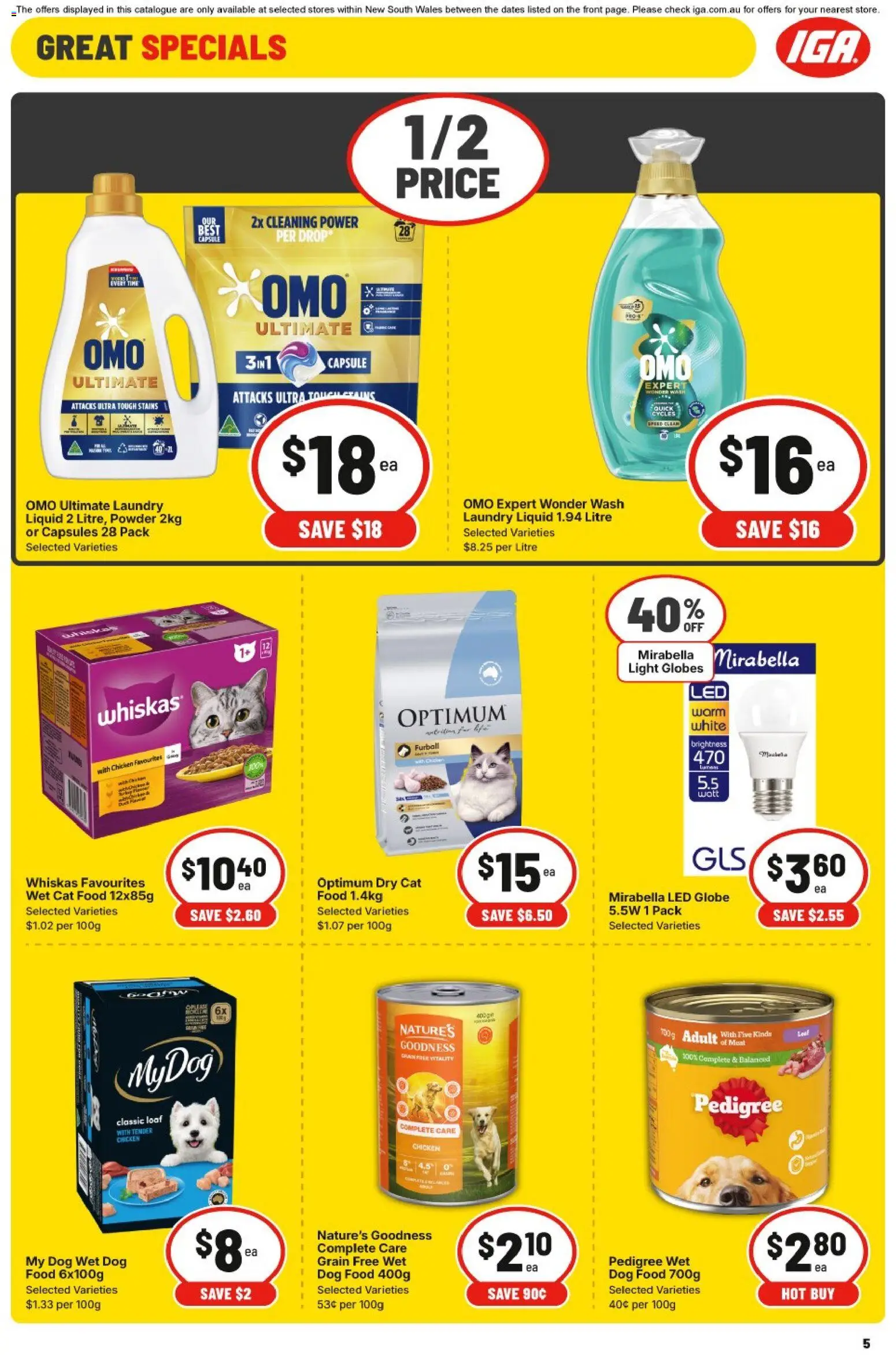 IGA catalogue - valid from 07.01.2026 | Page: 8 | Products: Powder, Light, Meat, Laundry