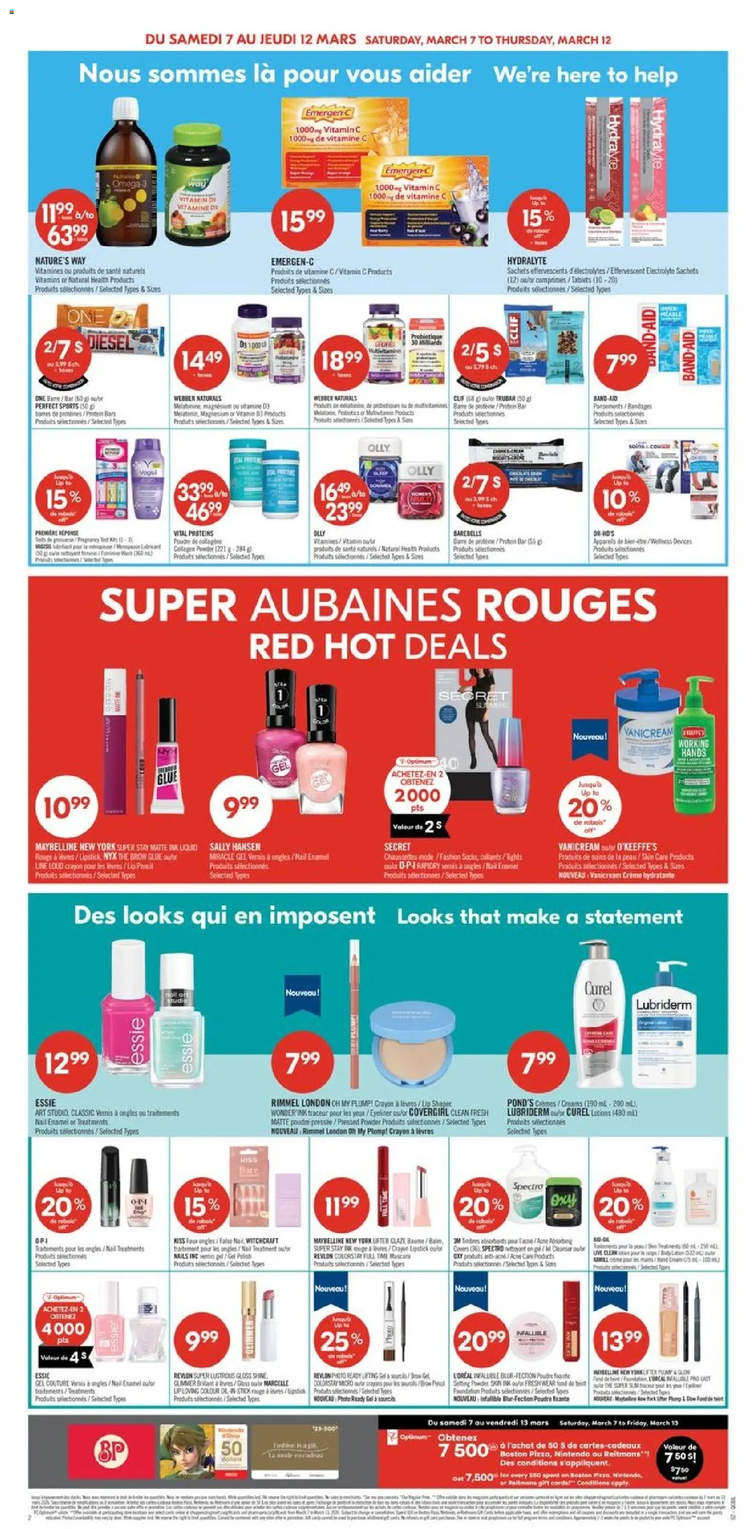 Pharmaprix flyer valid from 06.03.2026 | Page: 8 | Products: Mascara, Lipstick, Lip gloss, Socks