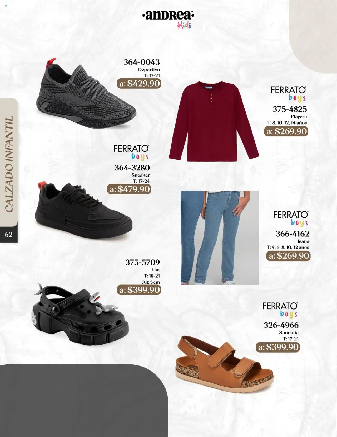 Nuevas ofertas de Andrea válidas en toda la República Mexicana desde el 24.08.2025. ¡Encuentra las mejores ofertas en Andrea - Catálogo Esenciales de Otoño! | Página: 62 | Productos: Playera