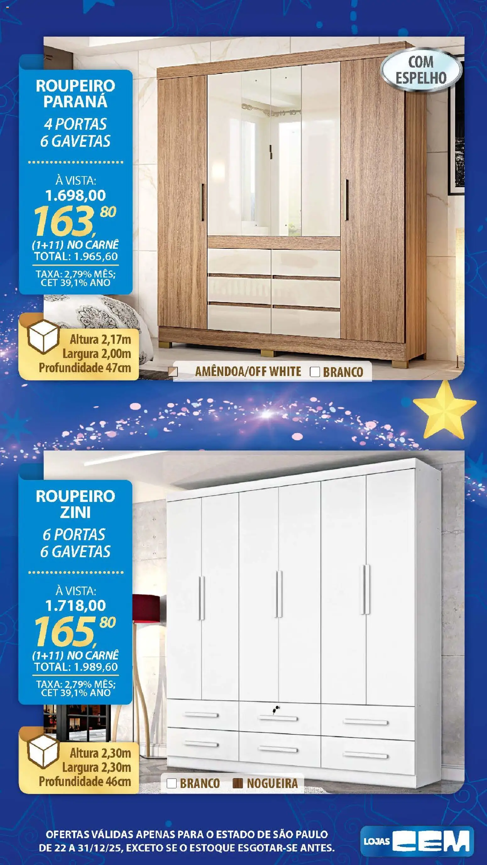 Lojas Cem Folheto - válido de 22.12.2025 | Página: 95 | Produtos: Espelho, Carne