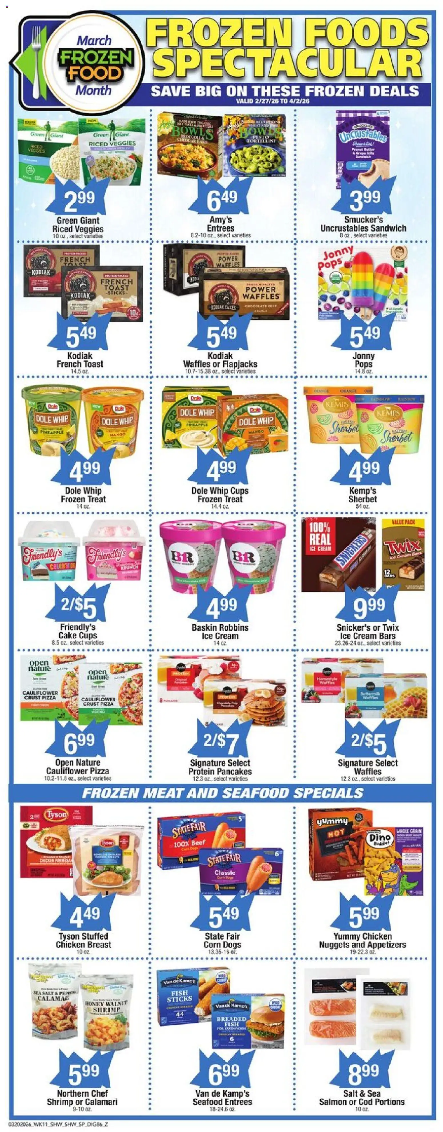 Shaw's Weekly Ad - MA - valid from 20.03.2026 | Page: 7 | Products: Butter, Fish, Cream, Ice cream