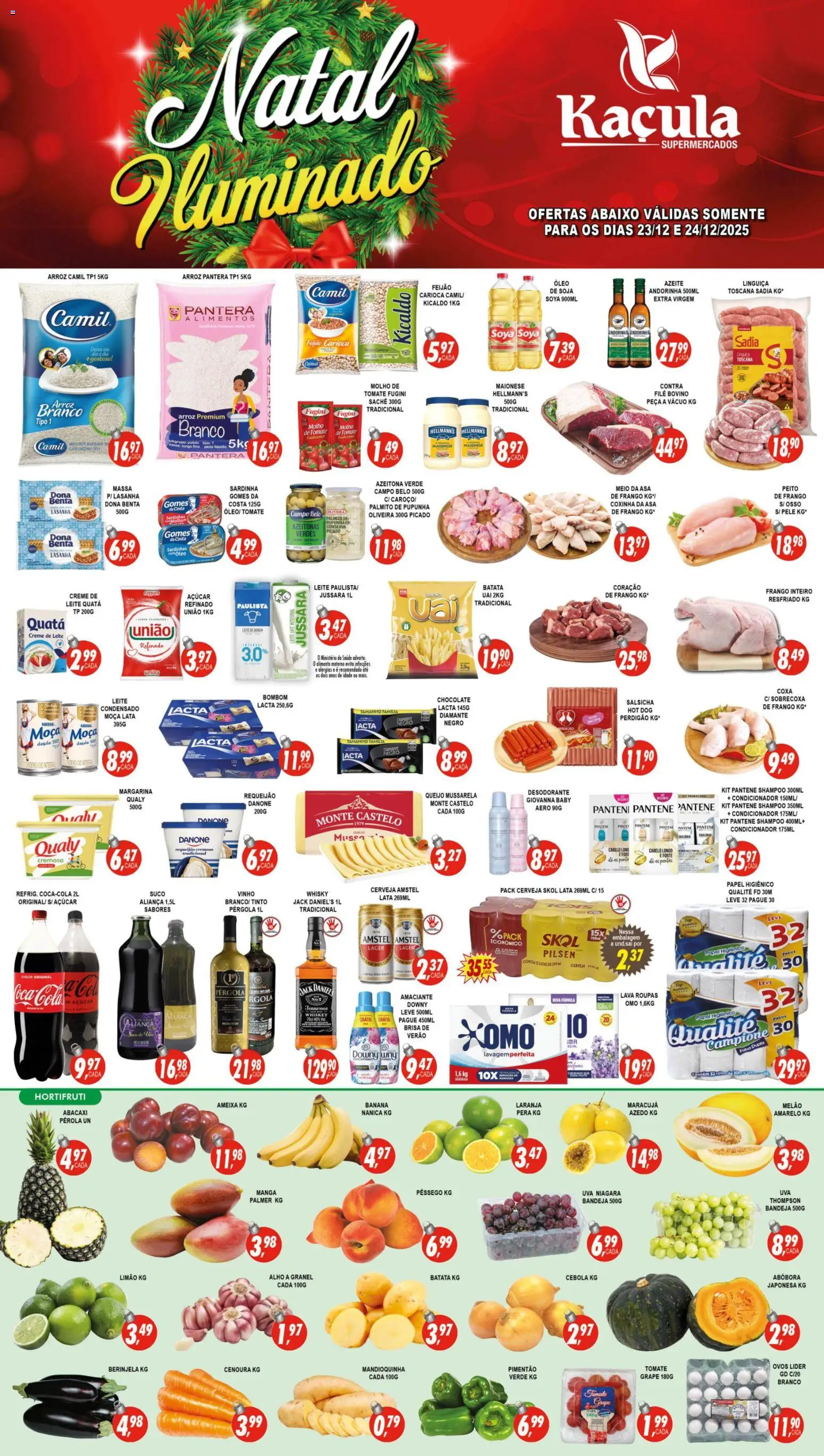 Kaçula Folheto - válido de 23.12.2025 | Página: 1 | Produtos: Abóbora, Molho de tomate, Arroz, Margarina