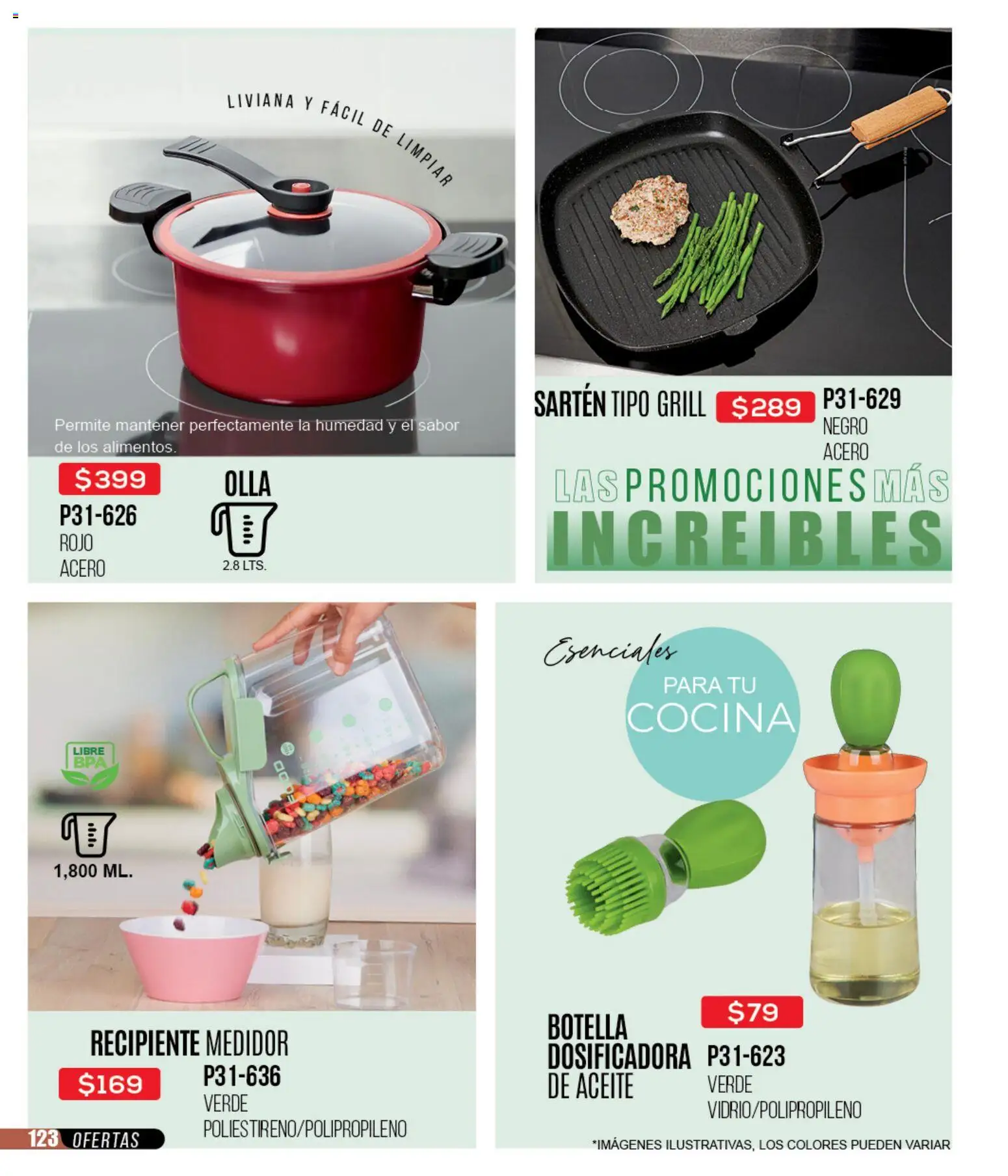 Nuevas ofertas de Cklass válidas en toda la República Mexicana desde el 12.01.2026. ¡Encuentra las mejores ofertas en Cklass catálogo Mega Ofertas Ropa! | Página: 124 | Productos: Aceite, Botella, Sartén, Olla