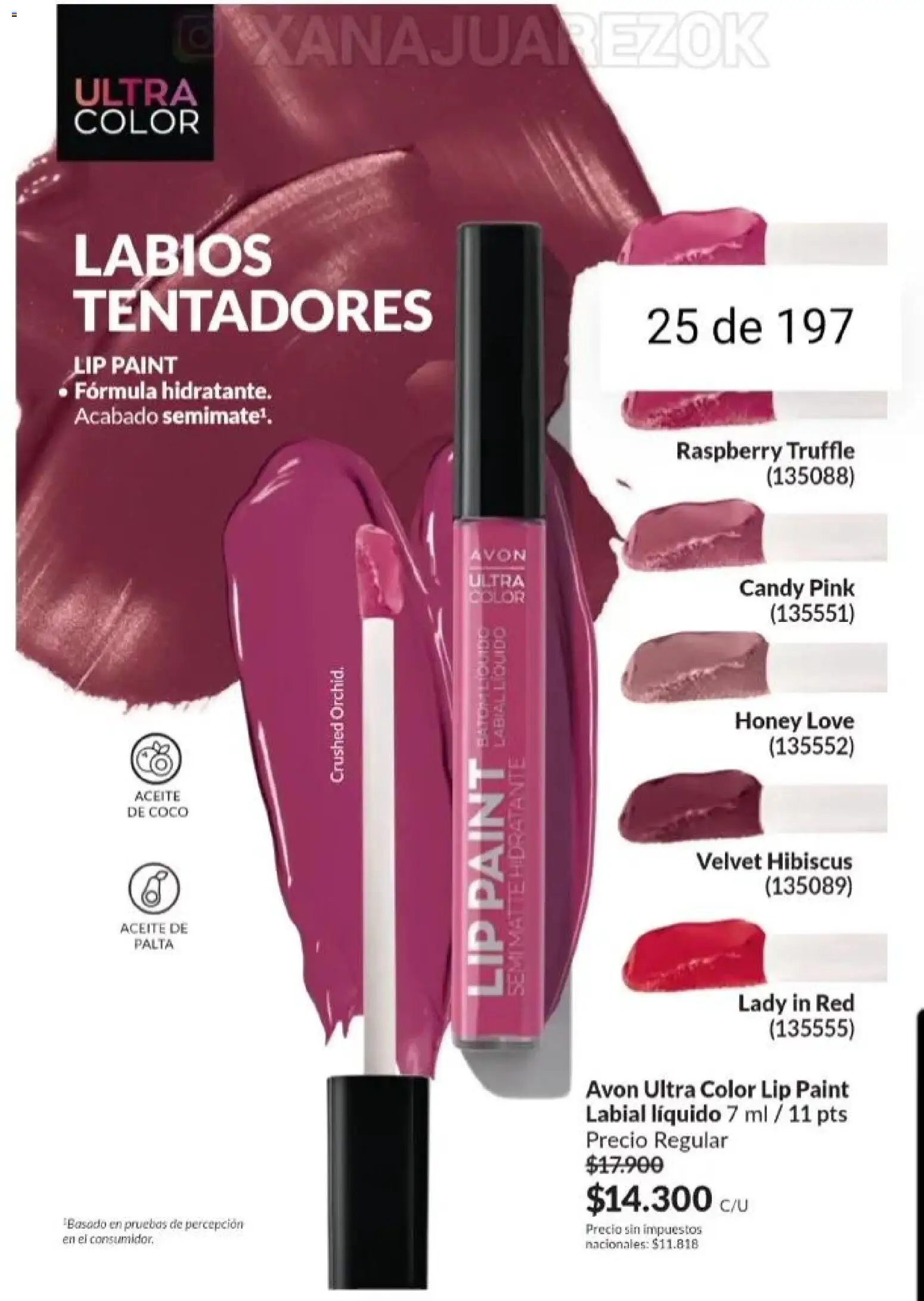 Catálogo AVON Campaña 15/2025 │ válido desde el 23.10.2025 | Página: 20 | Productos: Aceite, Palta