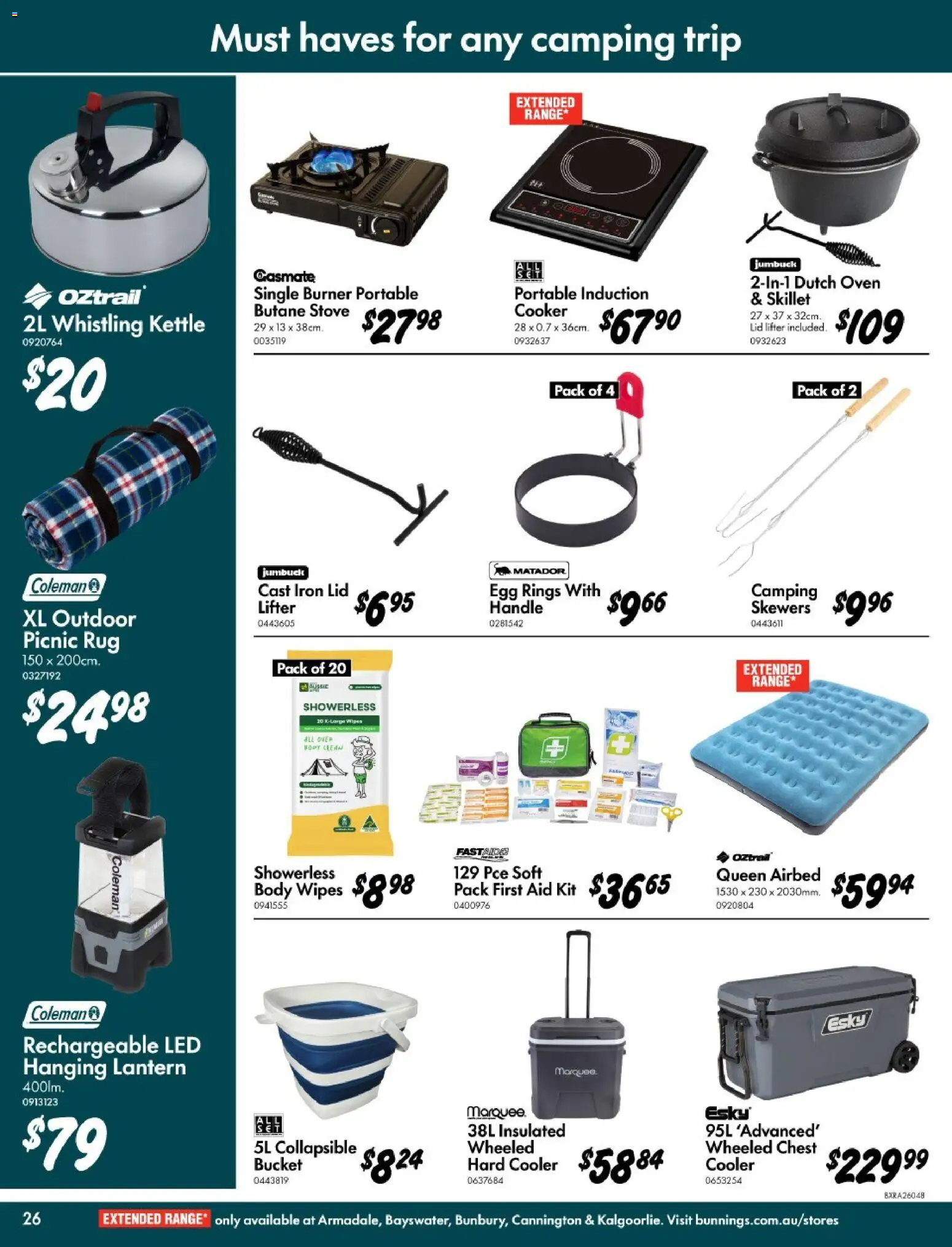 Bunnings Warehouse catalogue - valid from 11.03.2026 | Page: 26 | Products: Oven, Stove, Kettle, Iron