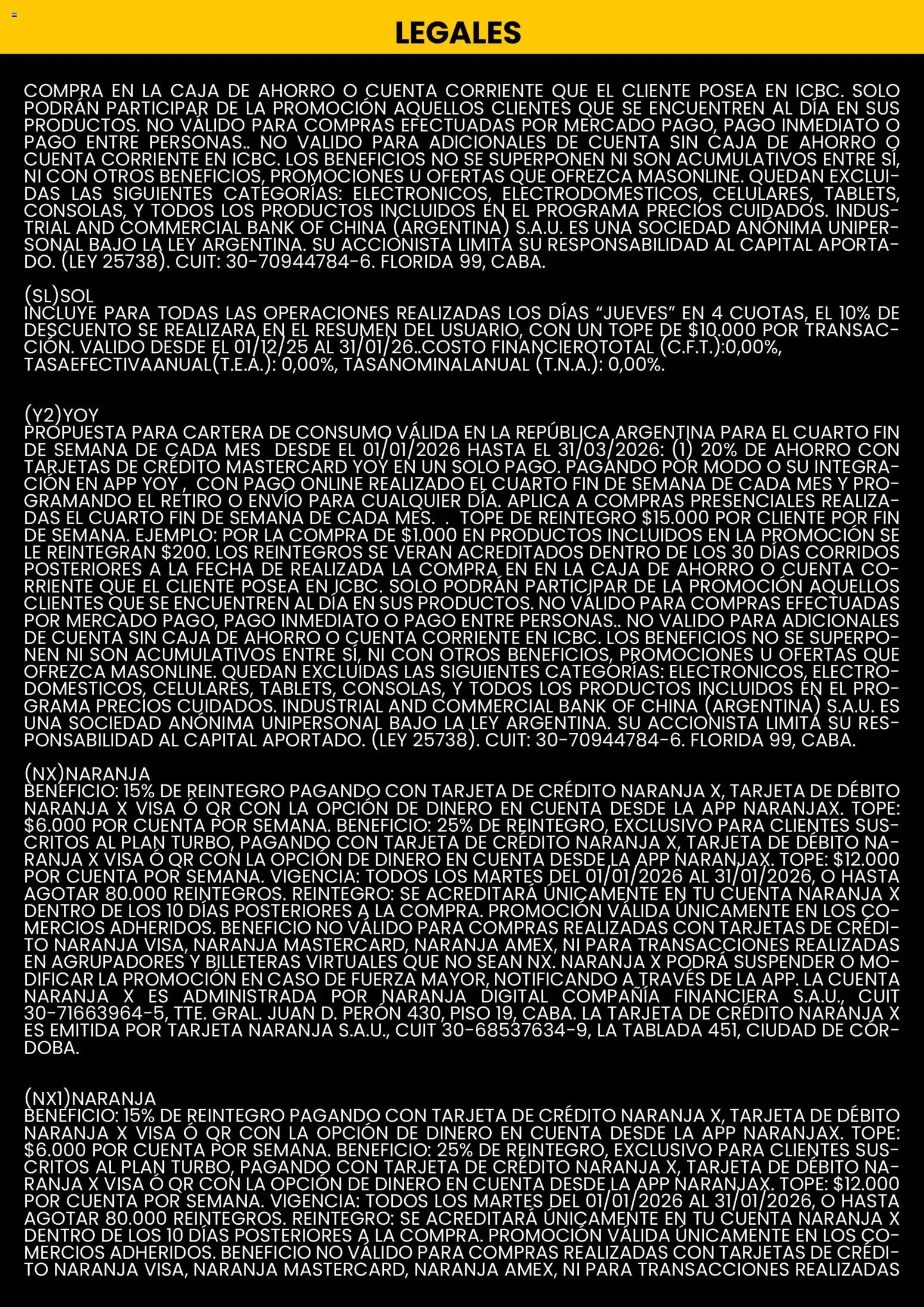 Changomas ofertas │ válido desde el 01.01.2026 | Página: 10 | Productos: Cartera, Caso, Caja