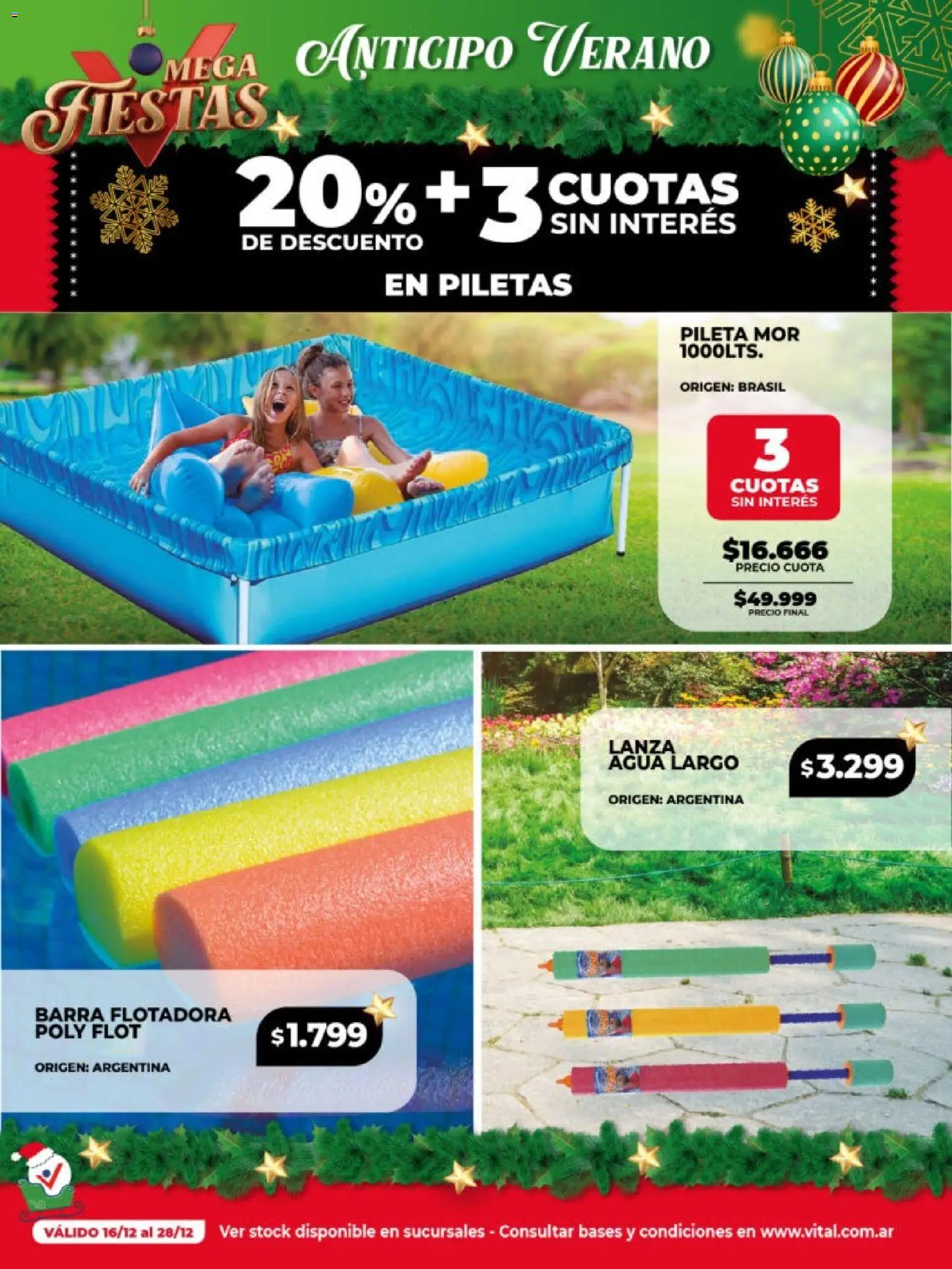 Vital - Especial Navidad │ válido desde el 16.12.2025 | Página: 9 | Productos: Pileta, Agua